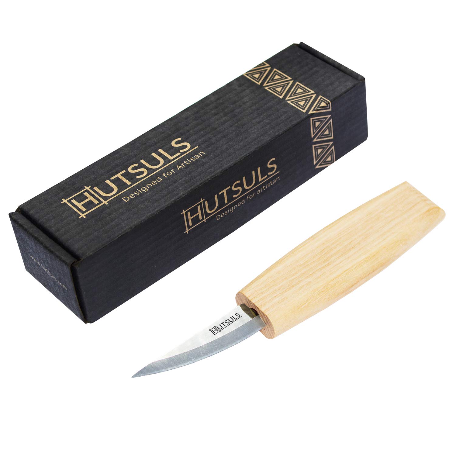 Premium Hutsuls Wood Whittling Knife for Beginners - 6.5 Inch Razor Sharp Wood Carving Tool with Leather Sheath | Perfect Sloyd Knife for Woodworking, Whittling & Crafting | Ideal Gift for Men, Women & Kids (Includes Beautiful Gift Box) - Great for DIY Projects, Camping & Outdoor Activities