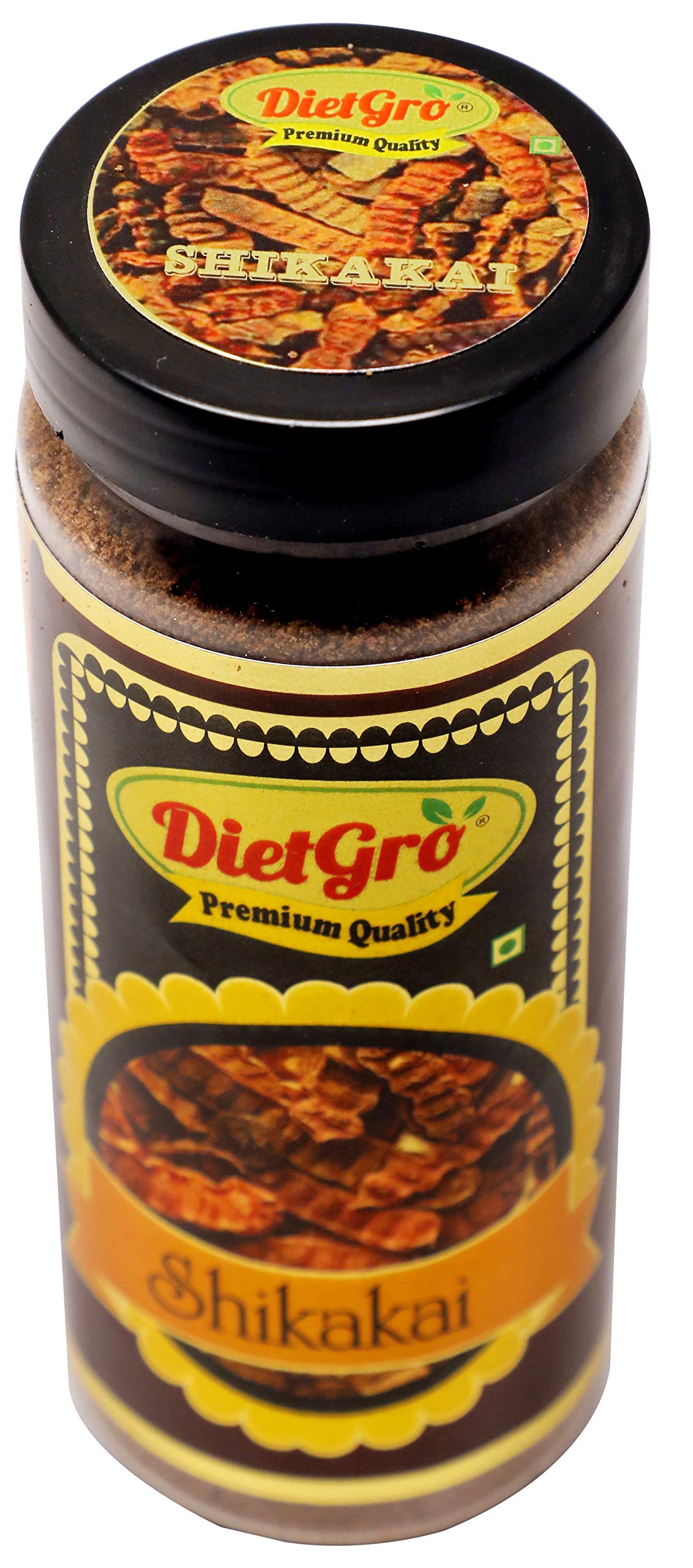 DietGro 100% Pure Natural Shikakai Powder for Hair Growth (200g) - Ayurvedic Herbal Treatment for Dandruff, Hair Loss & Scalp Care | Promotes Stronger, Healthier Hair Naturally