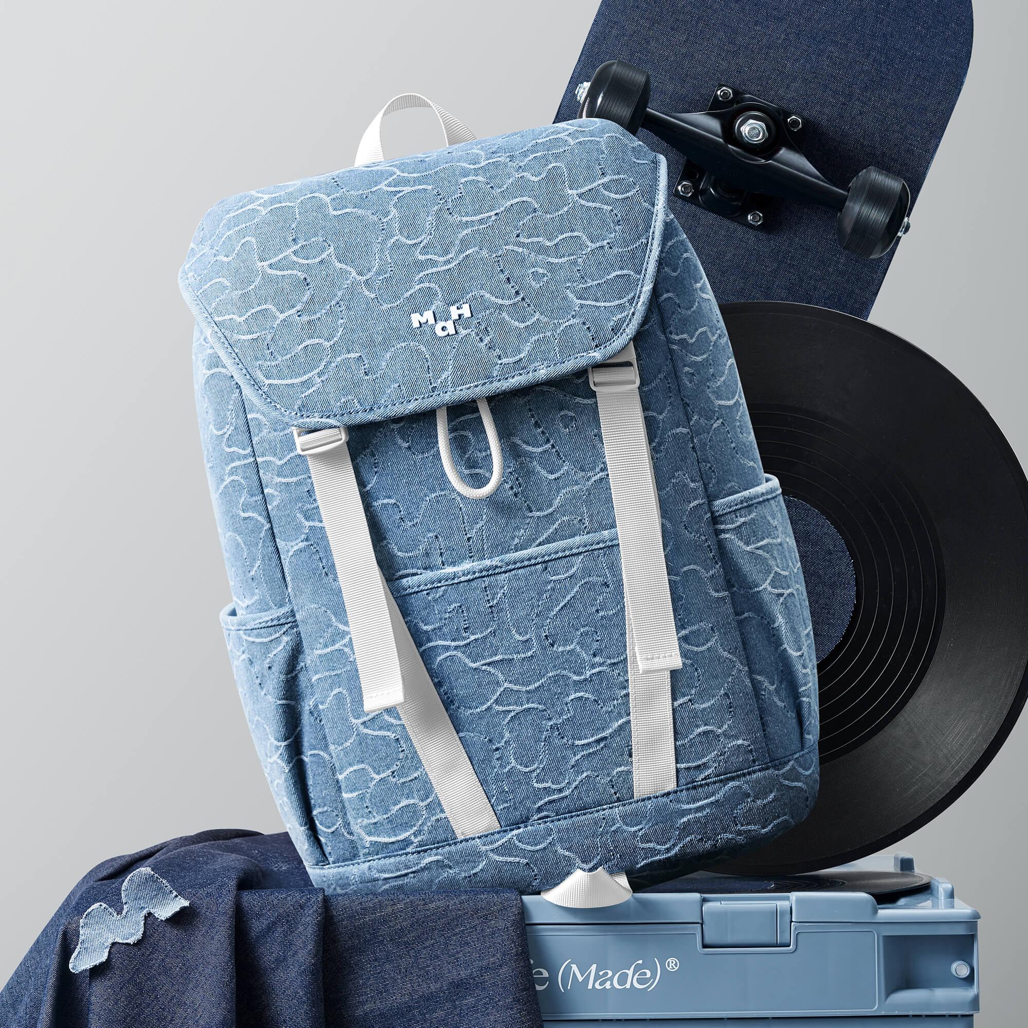 Young Tour Backpack - Camouflage Denim 18L Hiking Daypack for Men & Women - Perfect for Travel, School, and Outdoor Adventures