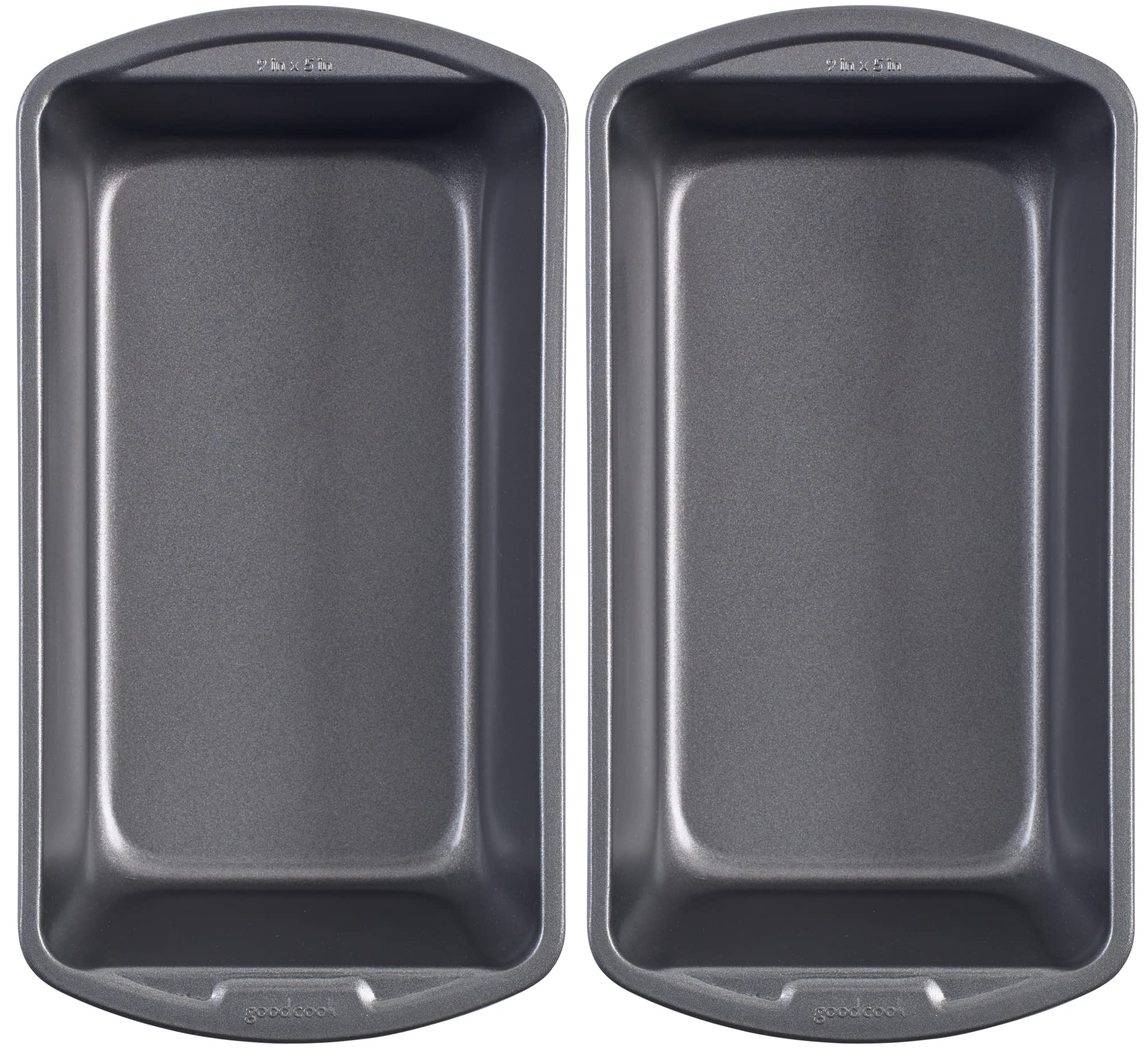 GoodCook Set of 2 Non-Stick 9” x 5” Bread Loaf Pans – Premium Steel Baking Pans for Bread, Meatloaf, Cakes, Brownies, Lasagna & Casseroles | Perfect for Home Baking, Meal Prep & Holiday Cooking