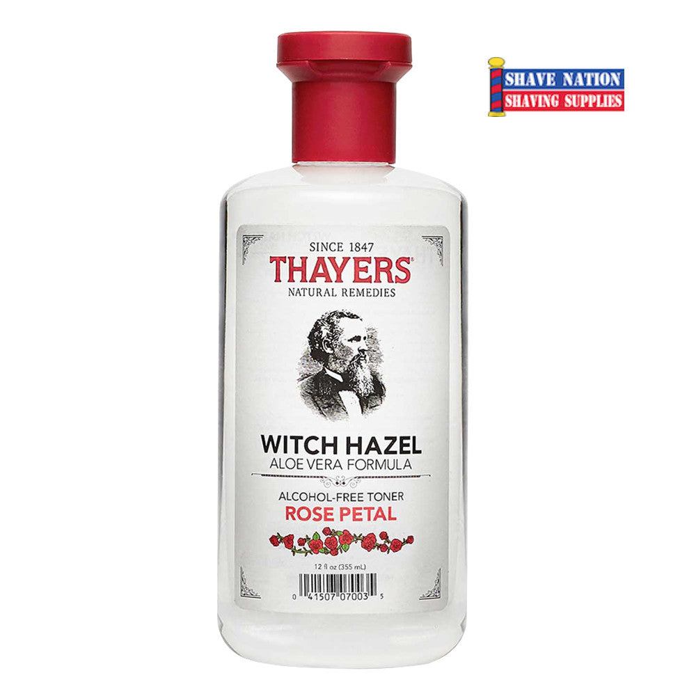 Thayers Alcohol-Free Rose Petal Witch Hazel Facial Toner with Aloe Vera - Hydrating & Soothing for Dry, Sensitive Skin - Perfect for Daily Skincare Routine & Post-Shave Care