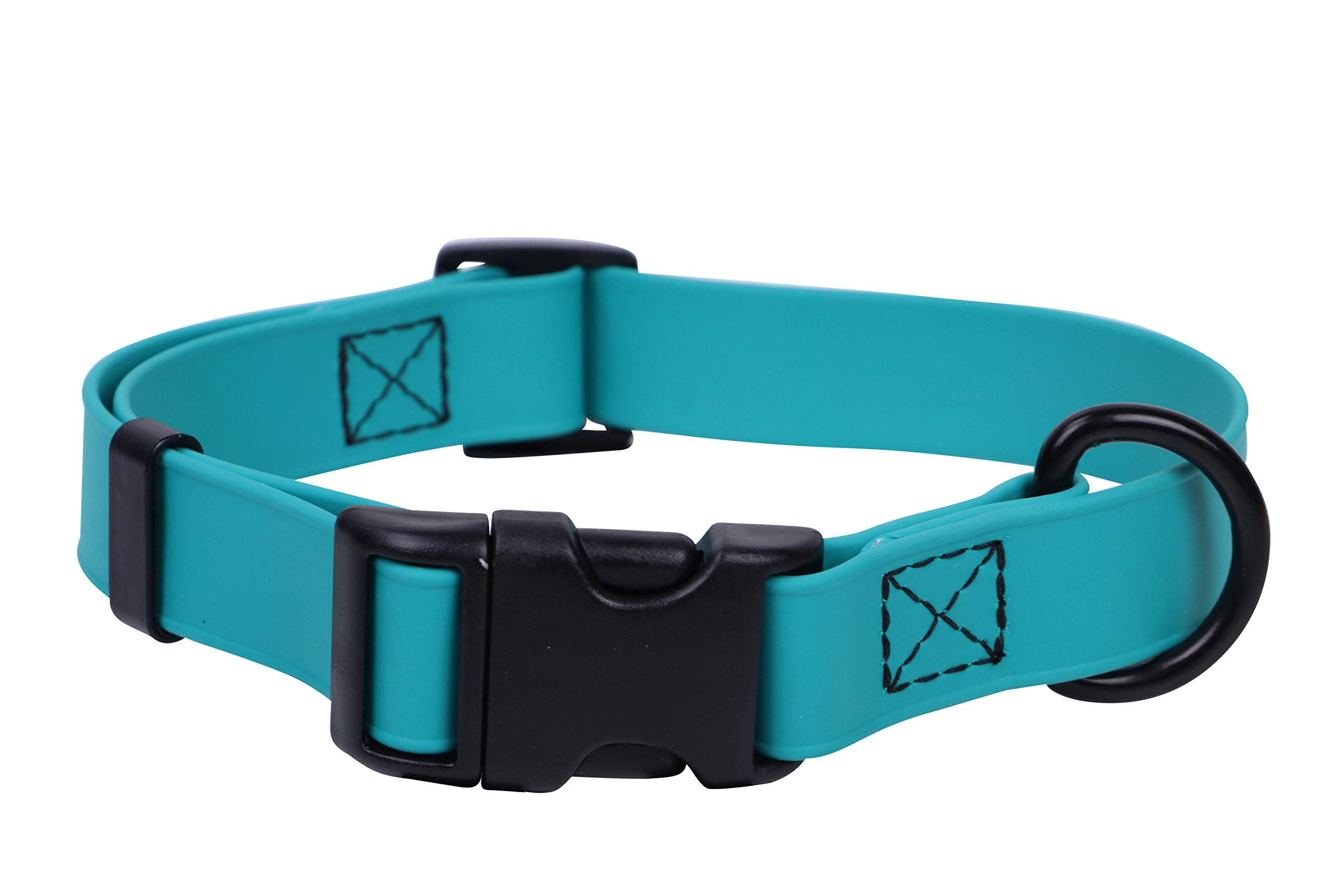Regal Dog Products Small Teal Waterproof Dog Collar - Adjustable, High Strength Buckle & Heavy Duty Ring - Training Collar for Small Dogs & Puppies - Perfect for Outdoor Adventures, Walks & Water Activities