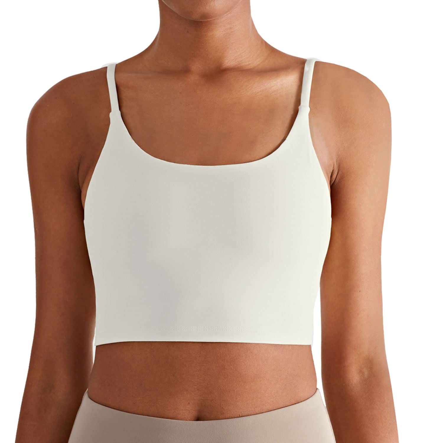 Altiland Women's Cami Sports Bra - Seamless Workout Tank Top for Yoga, Running, Gym & Athletic Activities | Breathable Crop Top Brami for Active Lifestyles