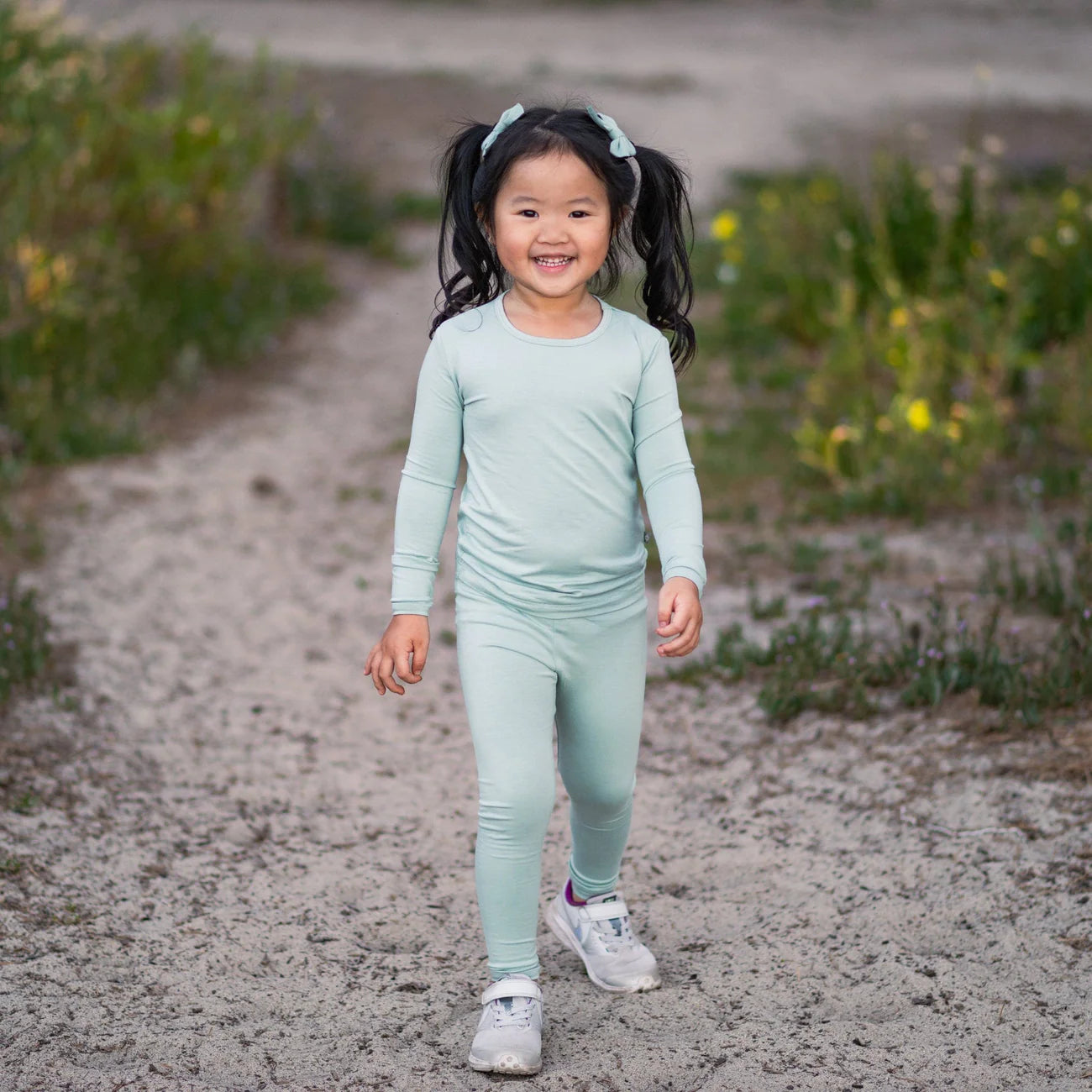 Organic Cotton Toddler Pajama Set - Soft 2-Piece Sleepwear for Boys & Girls | Sage Green | Perfect for Bedtime & Lounging