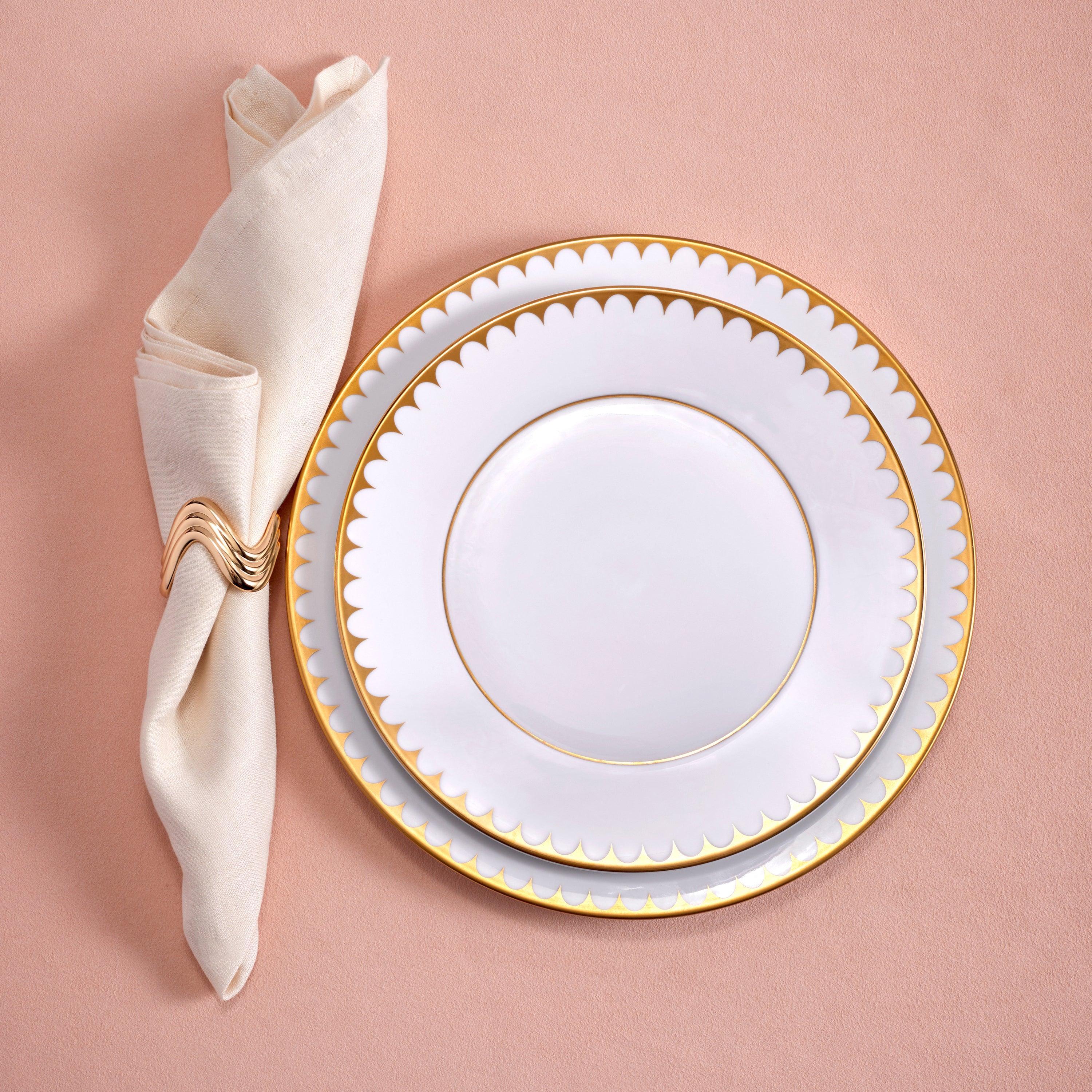 Aegean Filet Dinner Plate - Elegant Ceramic Dinnerware Set for Fine Dining, Restaurant & Home Use - Perfect for Steak, Seafood & Special Occasions