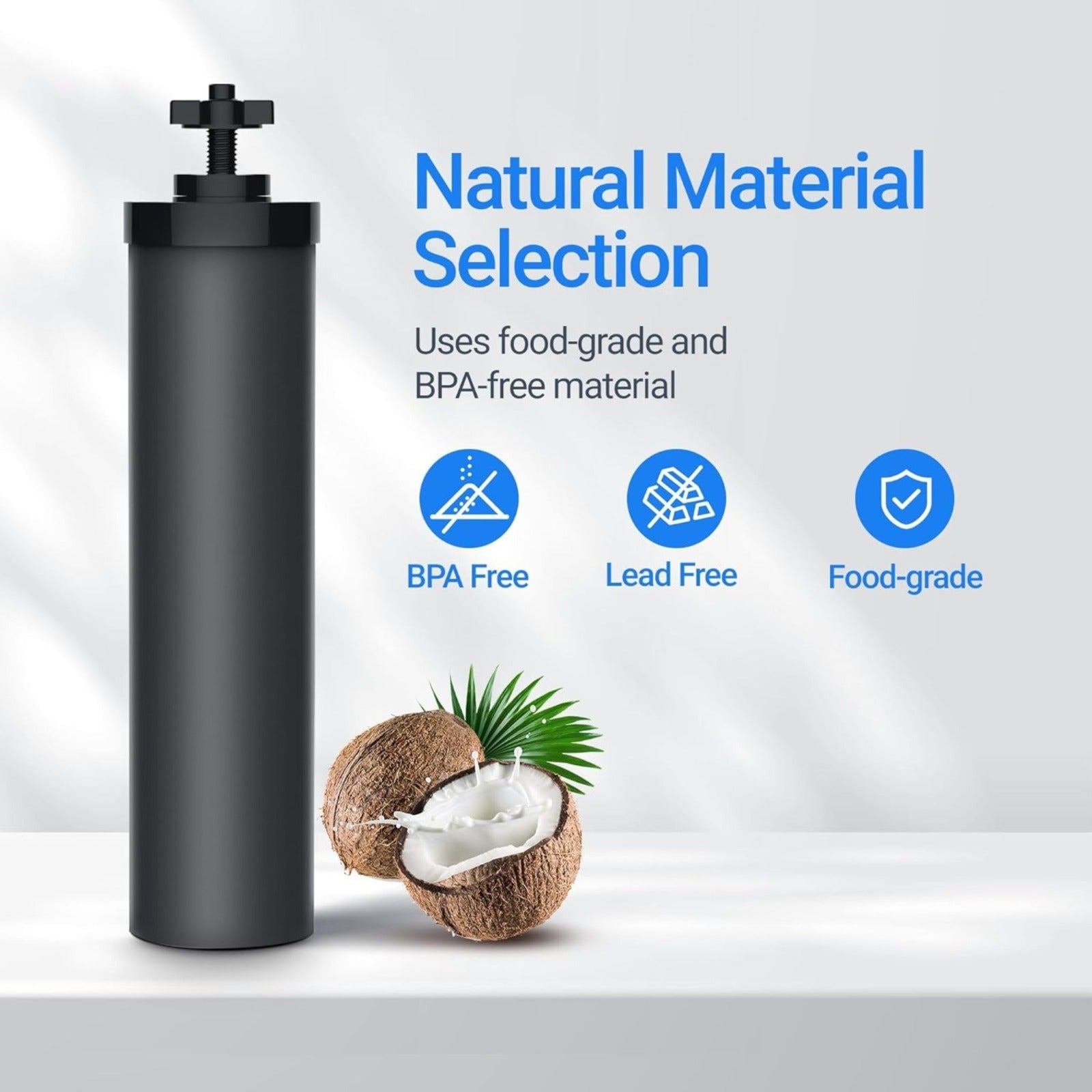 Black Berkey BB9-2 Water Filter Replacement Elements (2 Pack) for Berkey Filtration Systems – Clean Drinking Water for Home, Camping & Emergency Preparedness