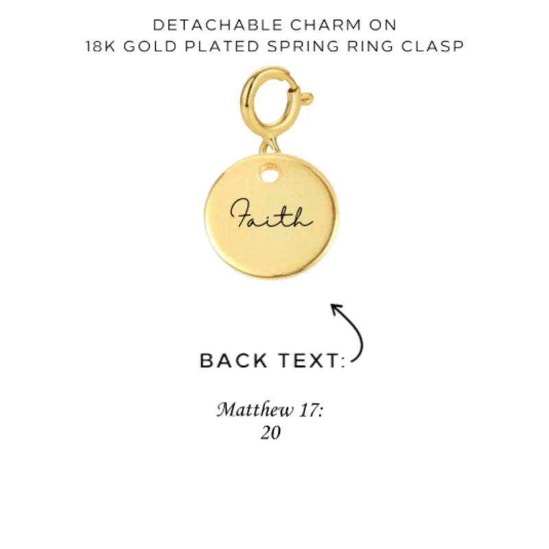 Personalized Engraved Charms with Detachable Clasp - Custom Name Jewelry Gift for Women - Perfect for Necklaces, Bracelets & Keychains - $12.00