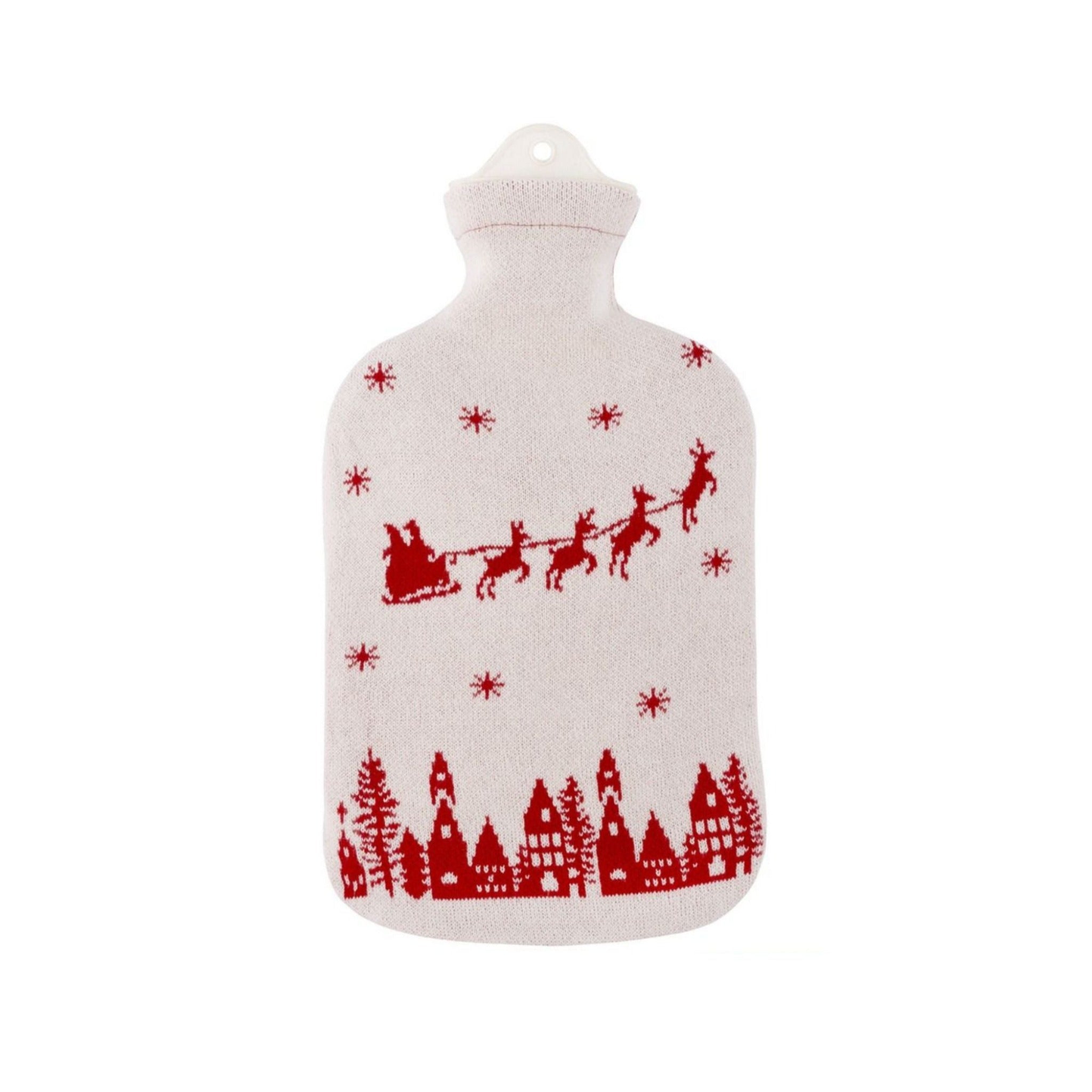 2 Liter Santa Claus Hot Water Bottle - Soft & Durable for Pain Relief, Warmth & Comfort - Perfect for Cold Nights, Cramps & Cozy Relaxation