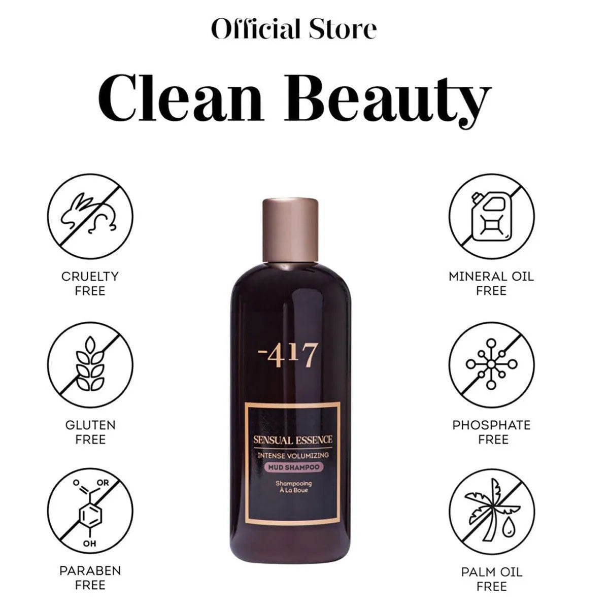 Intense Volumizing Mud Shampoo for Thick & Full Hair - Deep Cleansing & Nourishing Formula for Fine, Flat Hair - Perfect for Daily Use & Salon-Like Volume at Home