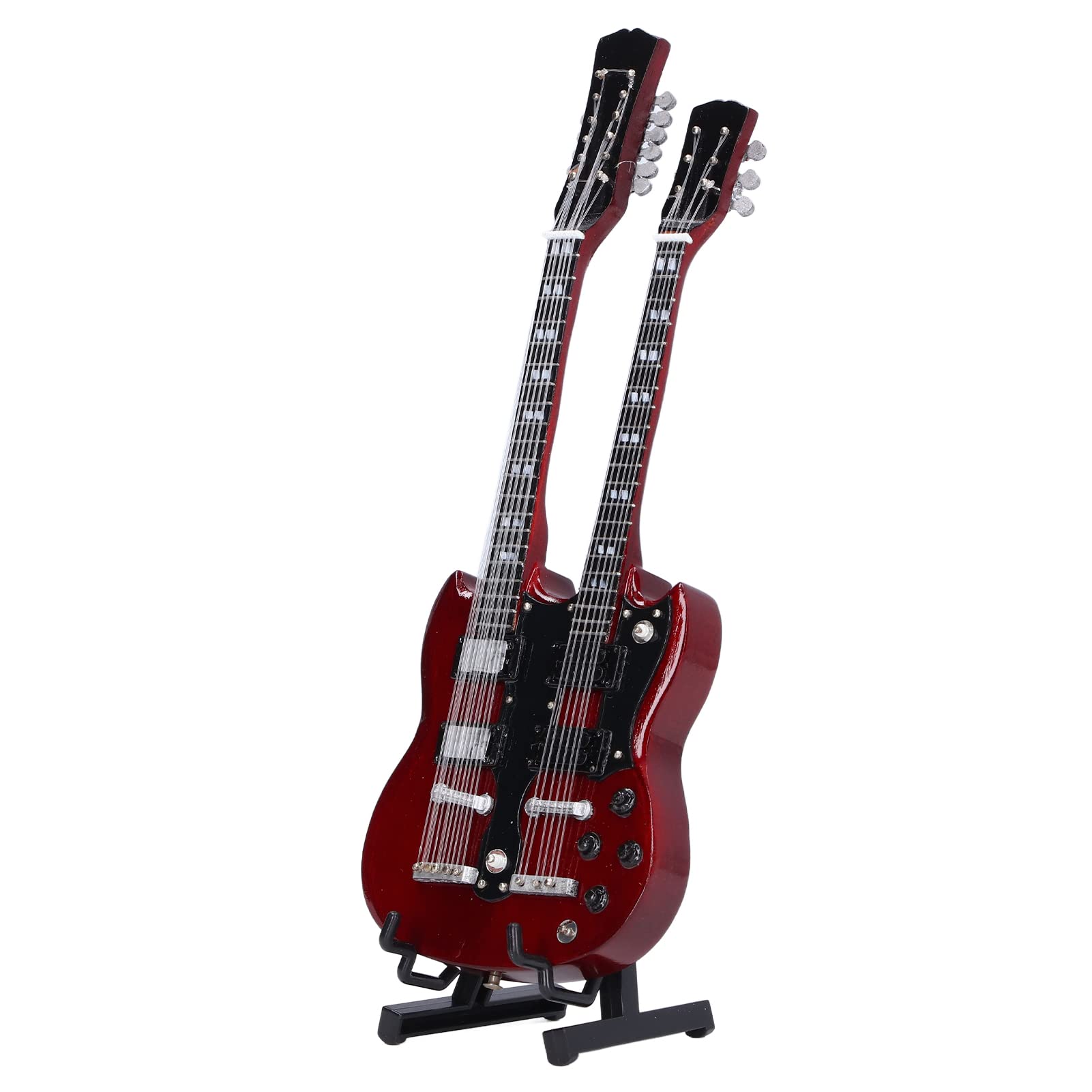 Mini Guitar Model - Realistic Miniature Guitar Collectible for Music Lovers, Perfect Birthday Gift for Musicians & Guitar Enthusiasts | Great for Music Classroom, Home Office Decor & Gift Giving Scenes