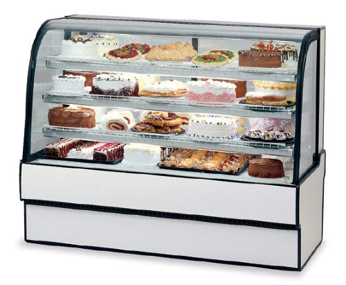 Federal CGR5048 50-Inch Wide Refrigerated Bakery Display Case with Curved Glass - Perfect for Bakeries, Cafes, and Dessert Shops to Showcase Fresh Pastries, Cakes, and Delicacies