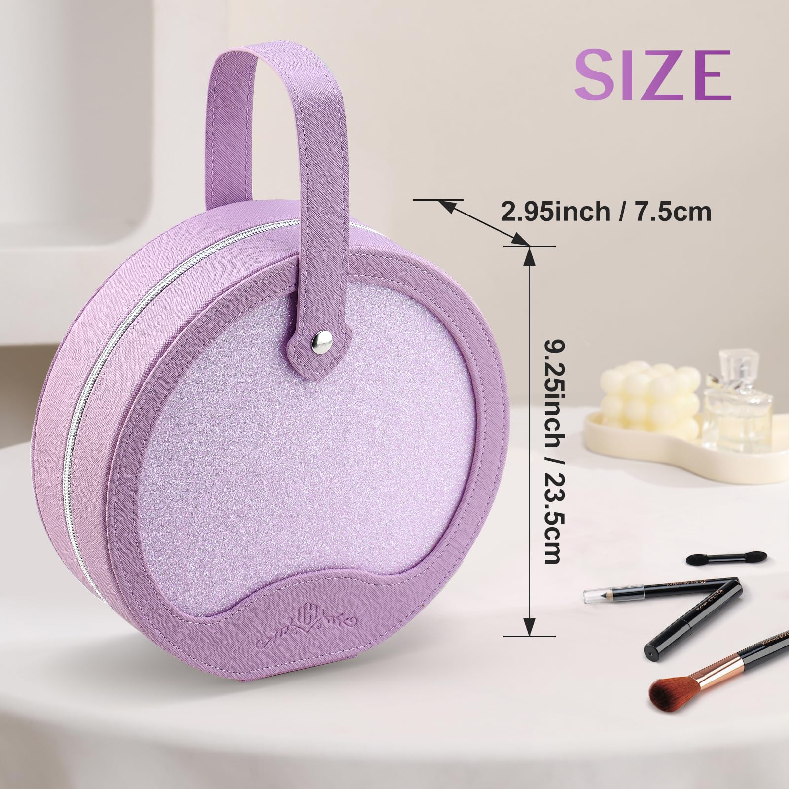 Color Nymph Starter Makeup Kit for Teens & Preteens - 38 Color Eyeshadow Palette, Lip Gloss, Brushes & Reusable Case - Perfect Birthday, Valentine's Day Gift for Girls | Everyday Makeup & Party Looks (Purple)