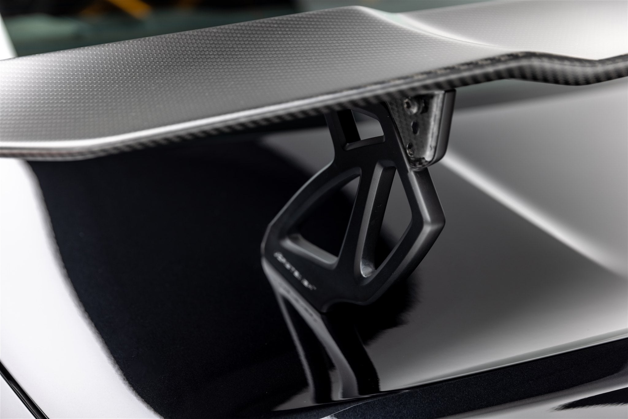 BMW F8X M3 M4 VRS GTS Matte Black Aero Uprights V Style™ - High Performance Carbon Fiber Spoiler for Track & Street Racing