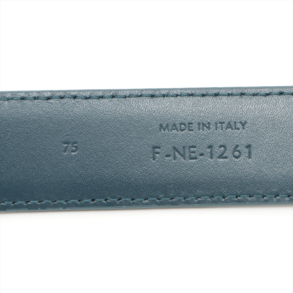 Celine Triomphe Blue Leather Belt 75cm - Classic Designer Belt for Women | Perfect for Casual & Formal Outfits