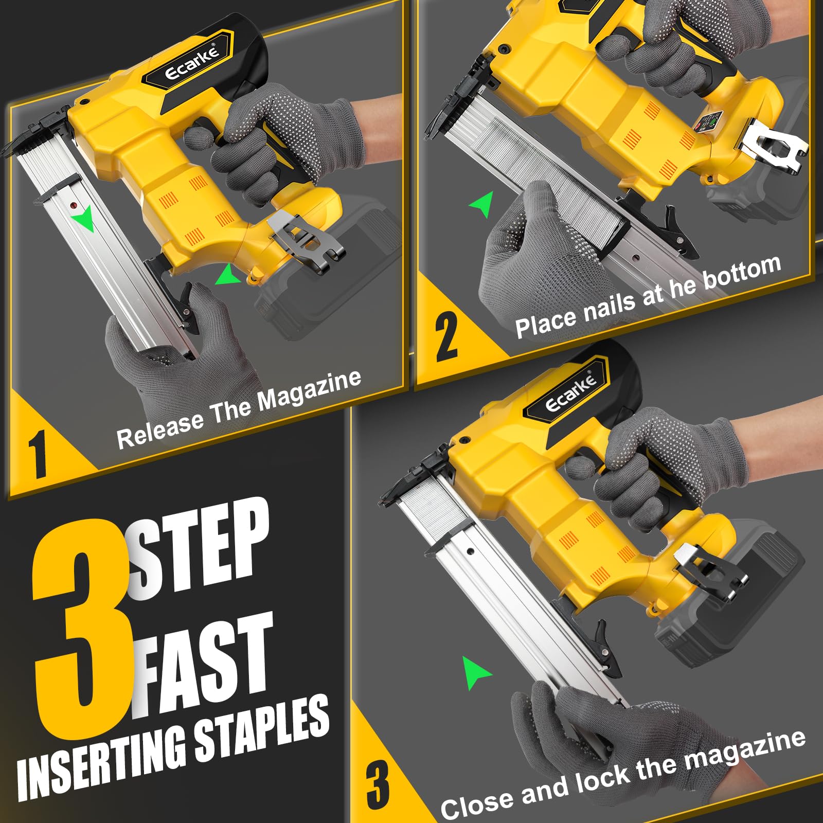 DEWALT 20V Brushless Cordless 18 Gauge Brad Nailer - 1000 Nails Included, 5/8