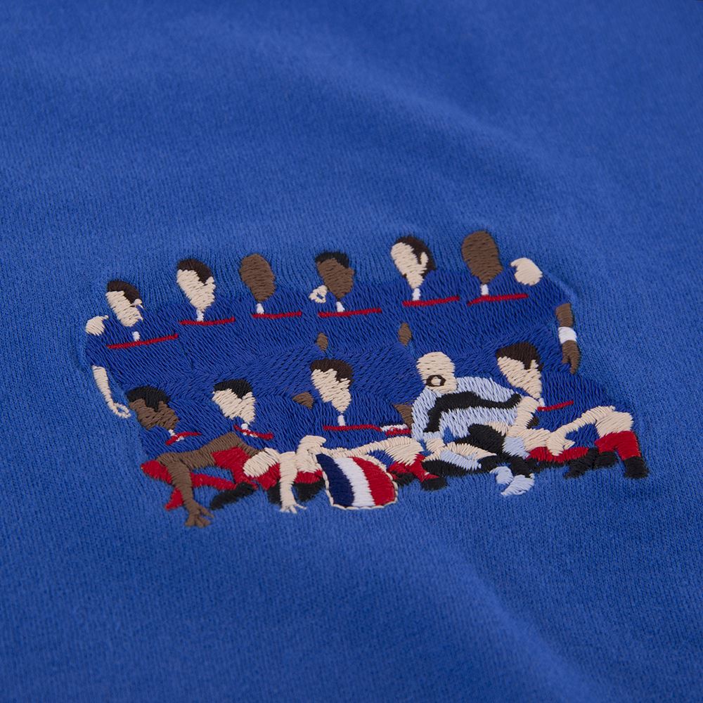 COPA France 2000 European Champions Embroidered Football T-Shirt - Vintage Soccer Jersey for Fans & Collectors