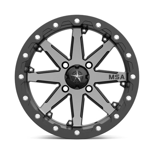 MA21 15X7 4X110 Charcoal 00MM Wheel - M21-05710 - Perfect for Jeep Wrangler & Aftermarket Upgrades