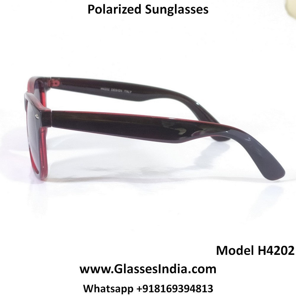 Premium Polarized Driving Sunglasses for Men & Women - UV400 Protection, Anti-Glare Sapphire Lenses (Model 4202C4) - Ideal for Road Trips, Commuting & Outdoor Sports