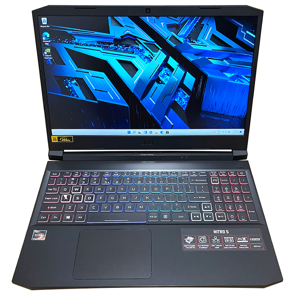 Acer Nitro 5 Gaming Laptop - AMD Ryzen 7 5800H, NVIDIA RTX 3050Ti, 16GB RAM, 512GB SSD, 15.6