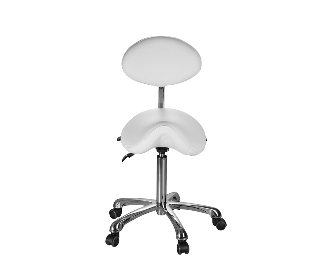Professional Adjustable Beautician & Salon Stool with Backrest - Heavy Duty Hydraulic Styling Chair for Hairdressers, Barbers, Makeup Artists - Perfect for Salons, Spas & Home Beauty Stations