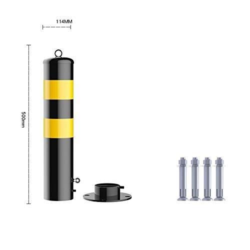 Heavy Duty Parking Bollard - 13x13x50cm Anti-Crash Barrier Post with Lock & Key for Driveway, Garage & Parking Lot Security | Durable Car Blocking Bollard for Vehicle Protection & Traffic Control