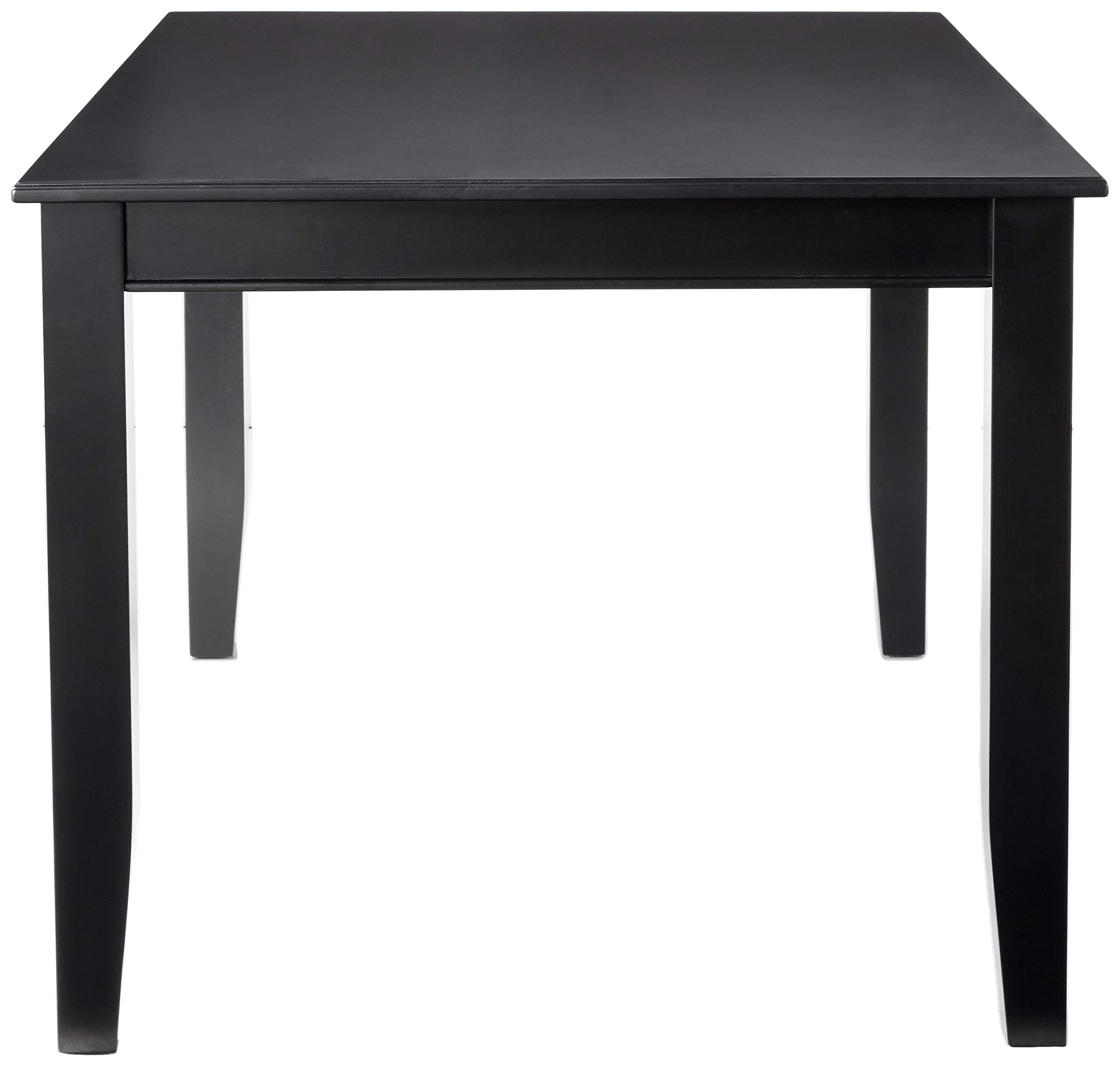 East West Furniture Dudley Kitchen Table - 36x60 Inch Black Rectangle Dining Table with Sturdy Legs | Perfect for Small Kitchens, Breakfast Nooks & Cozy Dining Spaces