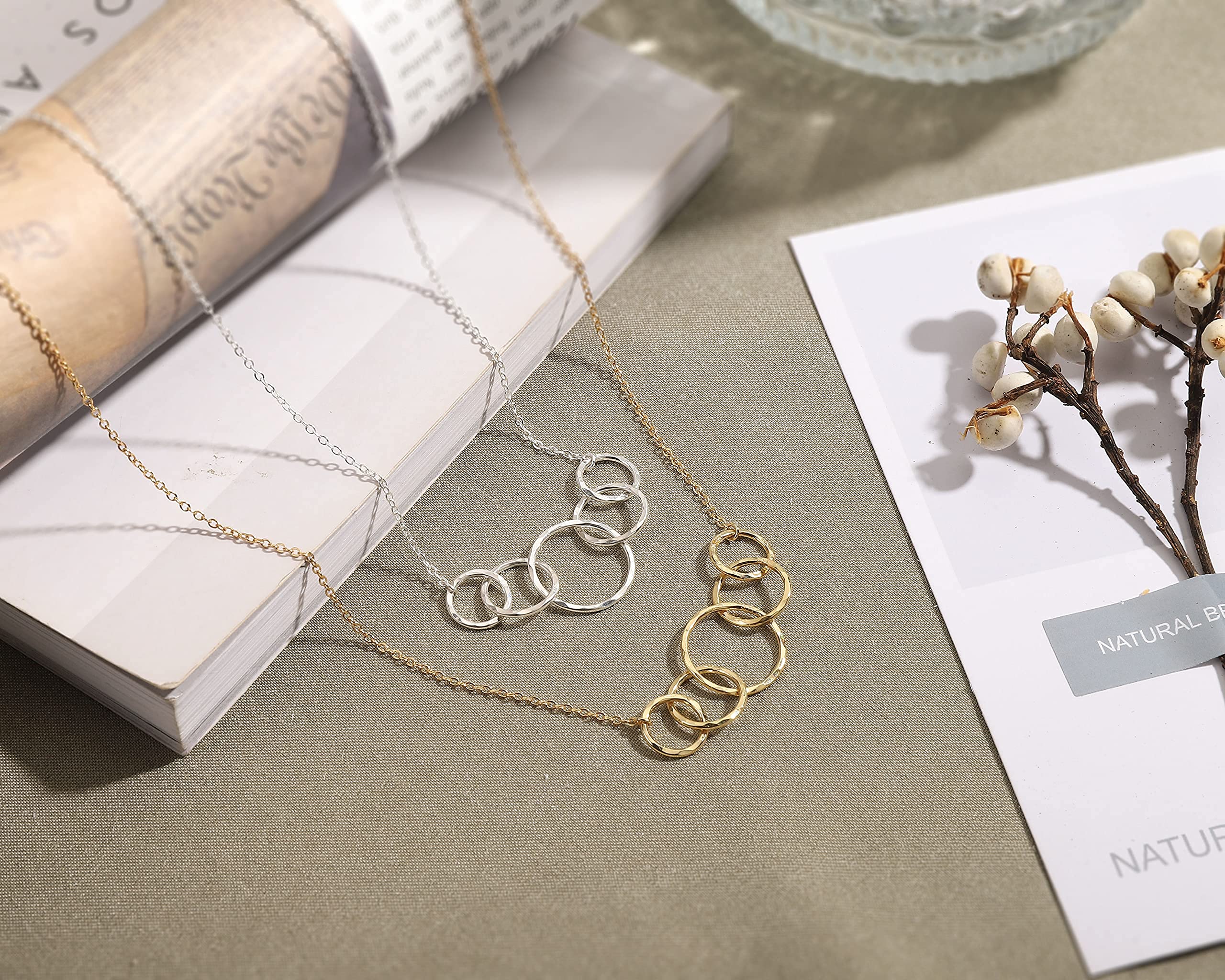 14k Gold Plated Sterling Silver Birthday Necklace for Women - Elegant Jewelry Gift for Mom, Wife, Daughter, Sister | Perfect for Birthdays, Anniversaries & Special Occasions