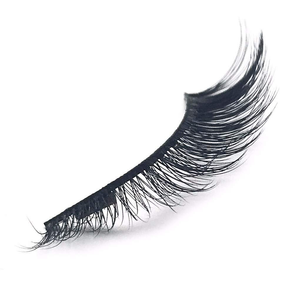 Mink Magnetic Eyelashes Diva Lash – Natural Looking Single Lashes with Magnetic Eyeliner Set (5 Magnet Lashes) for Everyday Wear & Special Occasions