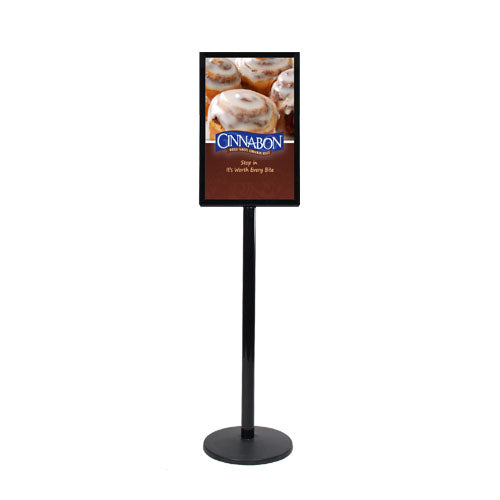 14x22 Heavy Duty Steel Poster Stand Sign Holder with Quick Top Loading Frame - Perfect for Trade Shows, Retail Displays & Outdoor Events