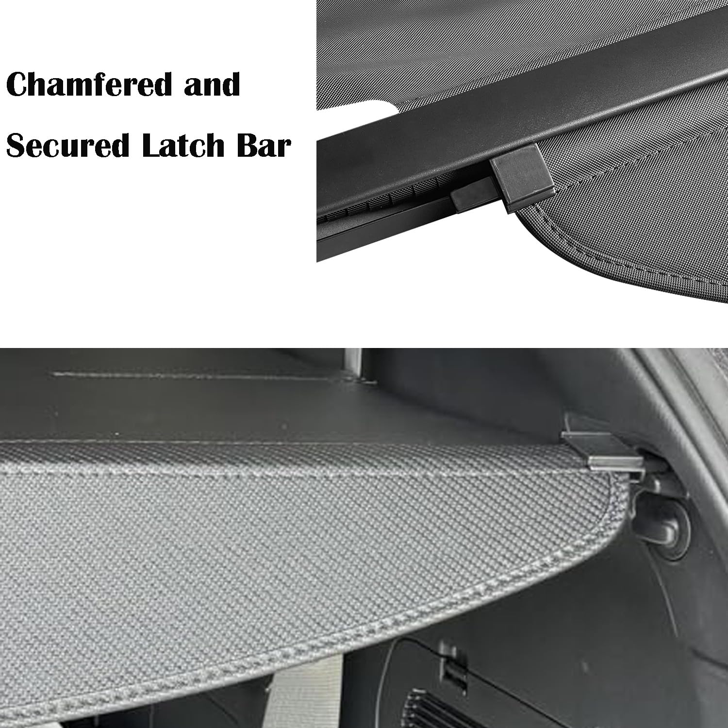 2020-2025 Toyota Highlander XLE AWD Retractable Cargo Cover - Security Shade Shield, Anti-Peeping Tonneau Cover with Extra Canvas - Perfect for Road Trips, Camping & Protecting Valuables
