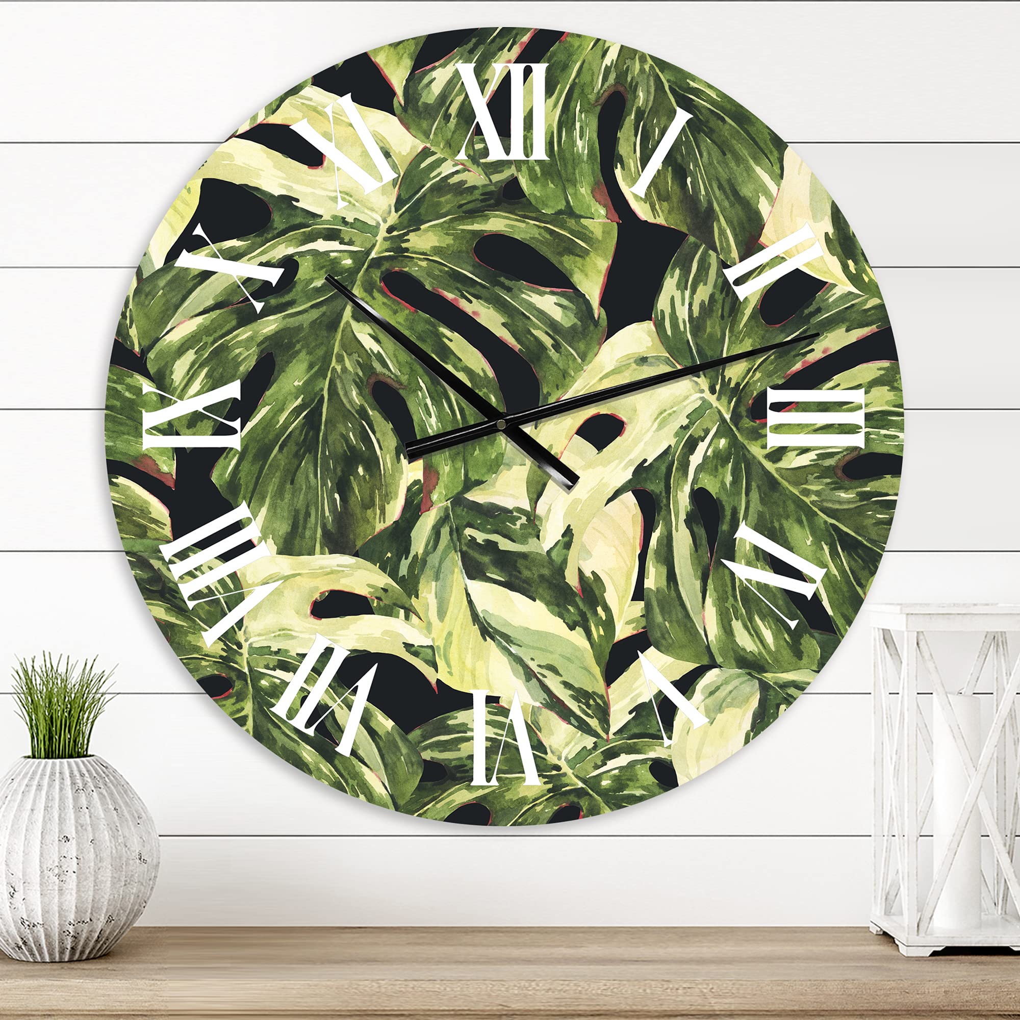 DesignQ Tropical Wall Clock - Large 24