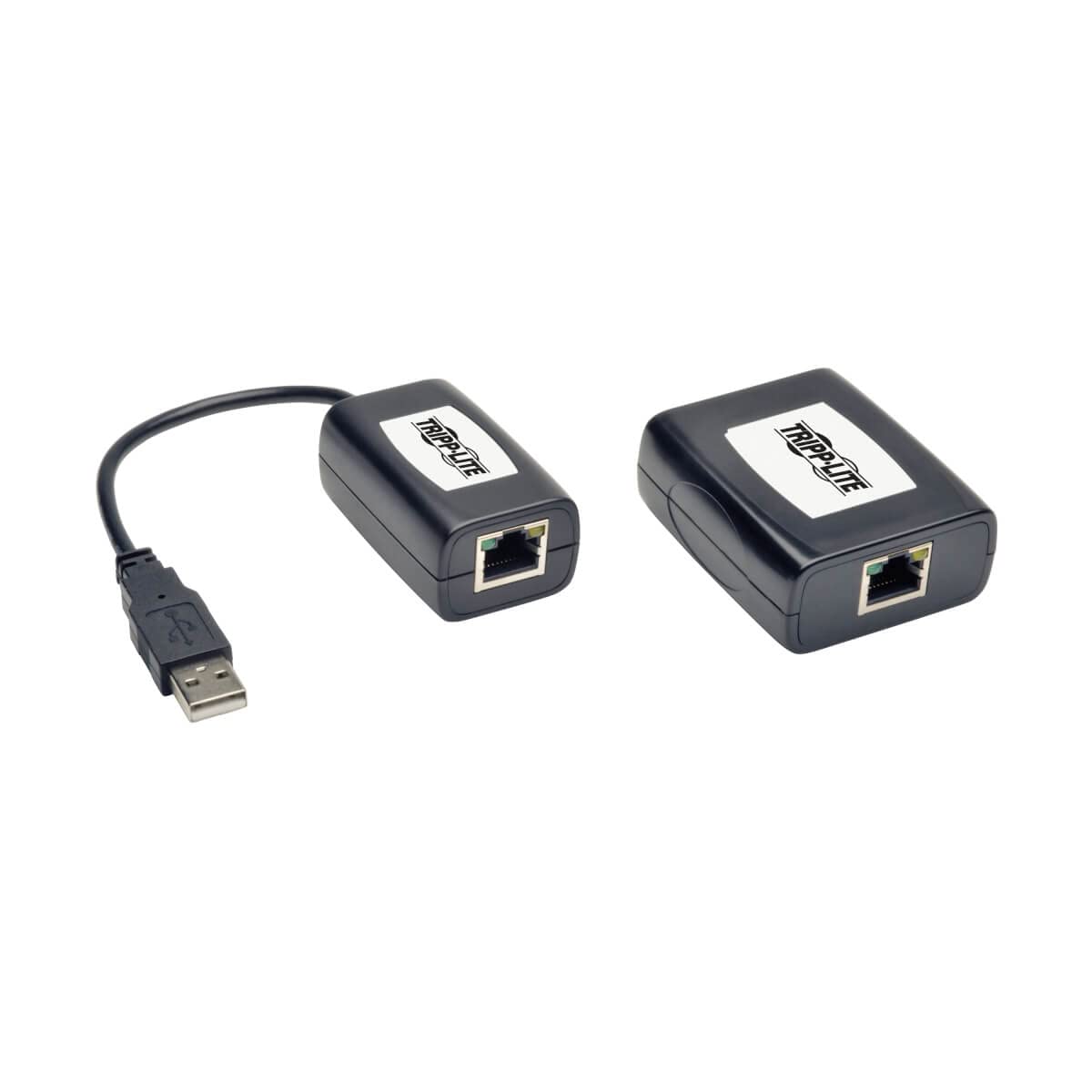 Tripp Lite USB 2.0 Extender Kit - 1-Port Over Cat5/Cat6 Ethernet Cable, 164ft/50m Range - International Plug Adapters for USA, UK, EU & Australia - Ideal for Remote Work, Home Office & Conference Room Setup (B203-101-PNPINT) - 1 Year Warranty