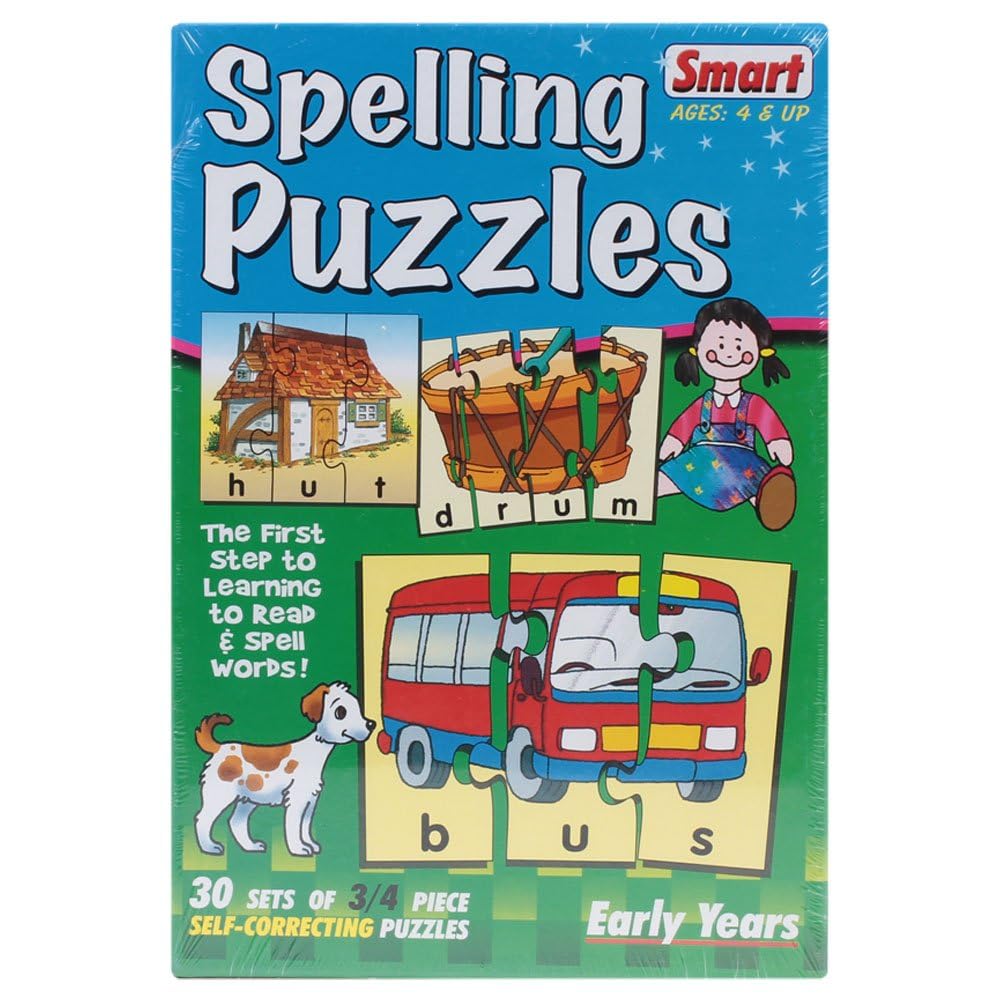 Smart Spelling Puzzles for Kids - 30-Piece Multi-Color Educational Learning Toy Set | Perfect for Classroom Activities, Homeschooling & Early Childhood Development