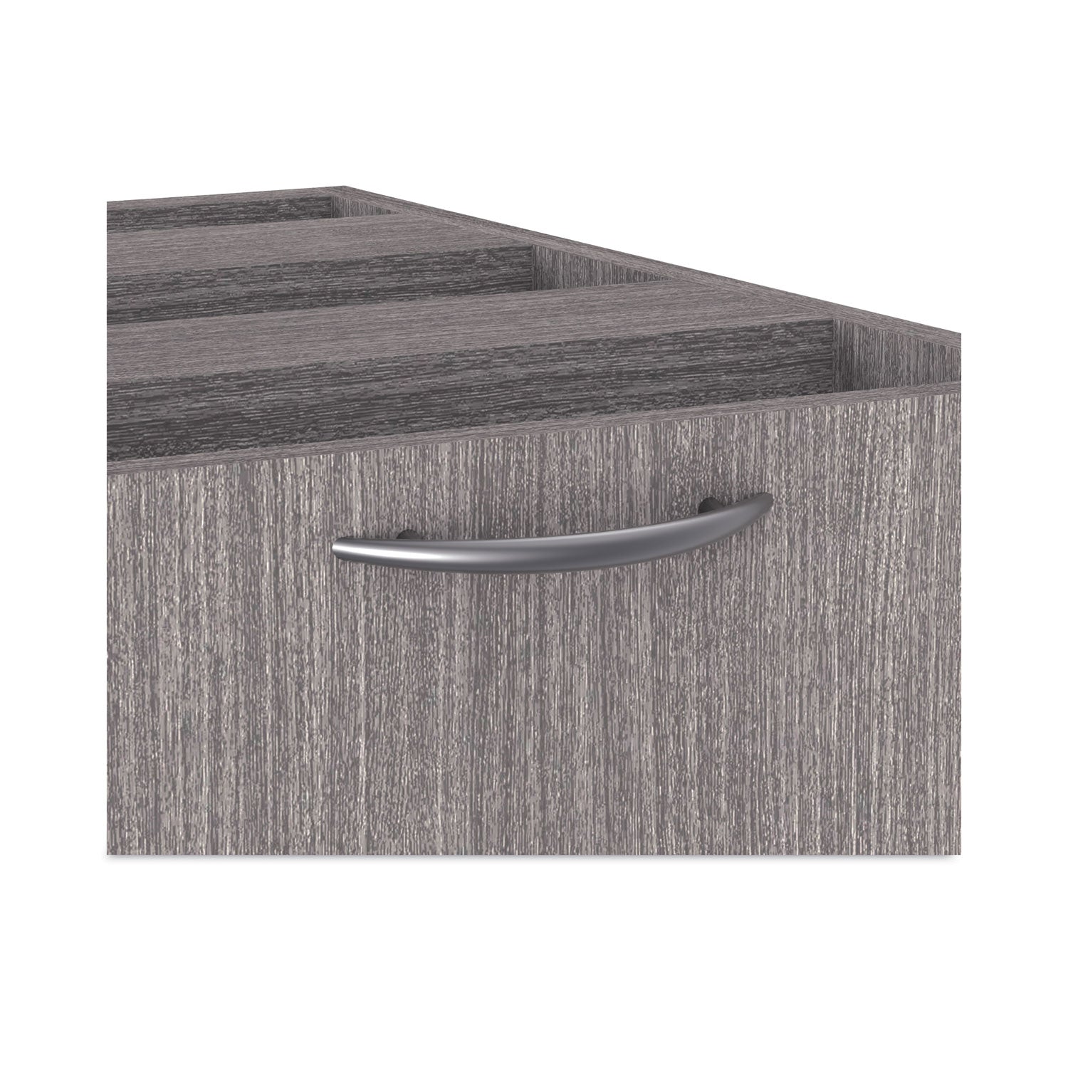 Alera Valencia Series 3-Drawer Full Pedestal File Cabinet - Left/Right Opening, Legal/Letter Size, Gray Office Storage - Perfect for Home Office, Workplace & Document Organization (15.63