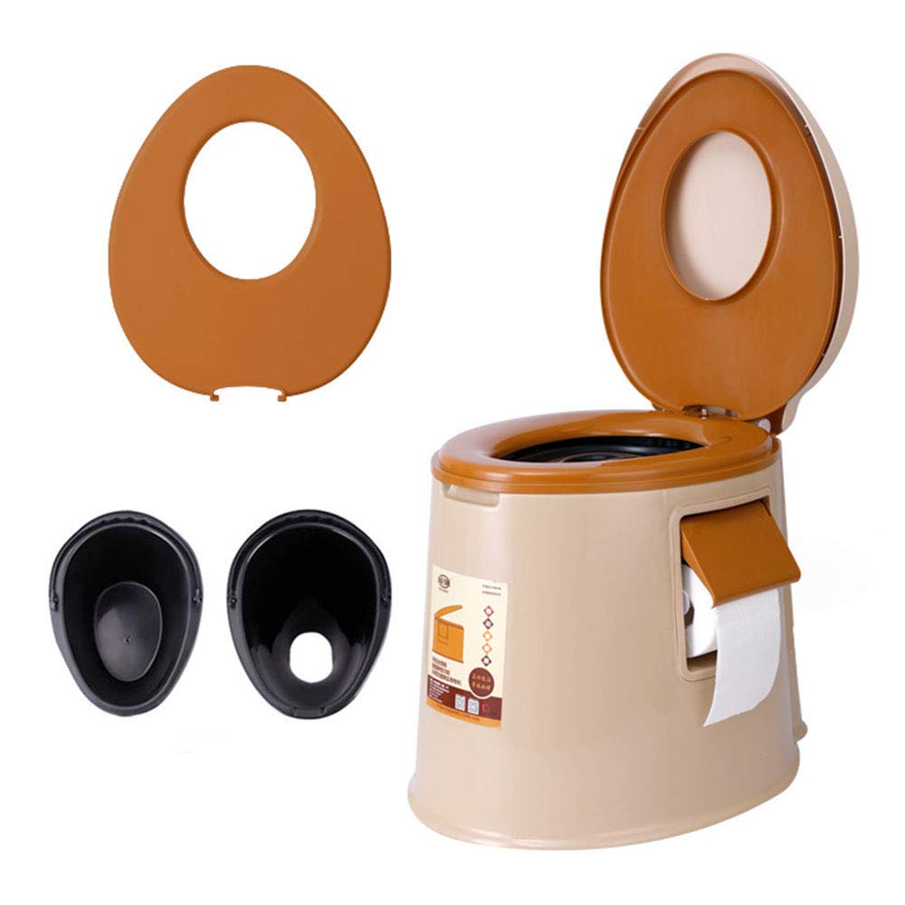 Portable Camping Toilet for Adults & Kids - 2 Seat Outdoor Travel Commode with Easy Clean Design - Perfect for Camping, Hiking, RV Trips & Emergency Use