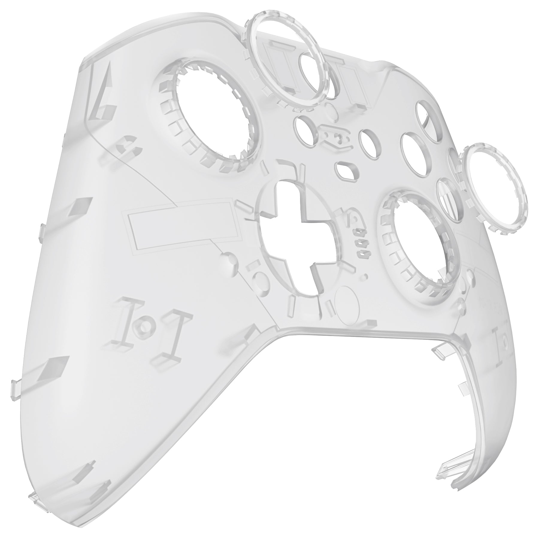 eXtremeRate Glow in Dark Green Replacement Front Housing Shell Case with Accent Rings for Xbox One Elite Series 2 & Elite 2 Core Controller (Model 1797) - Perfect for Gaming in Low Light & Custom Controller Mods