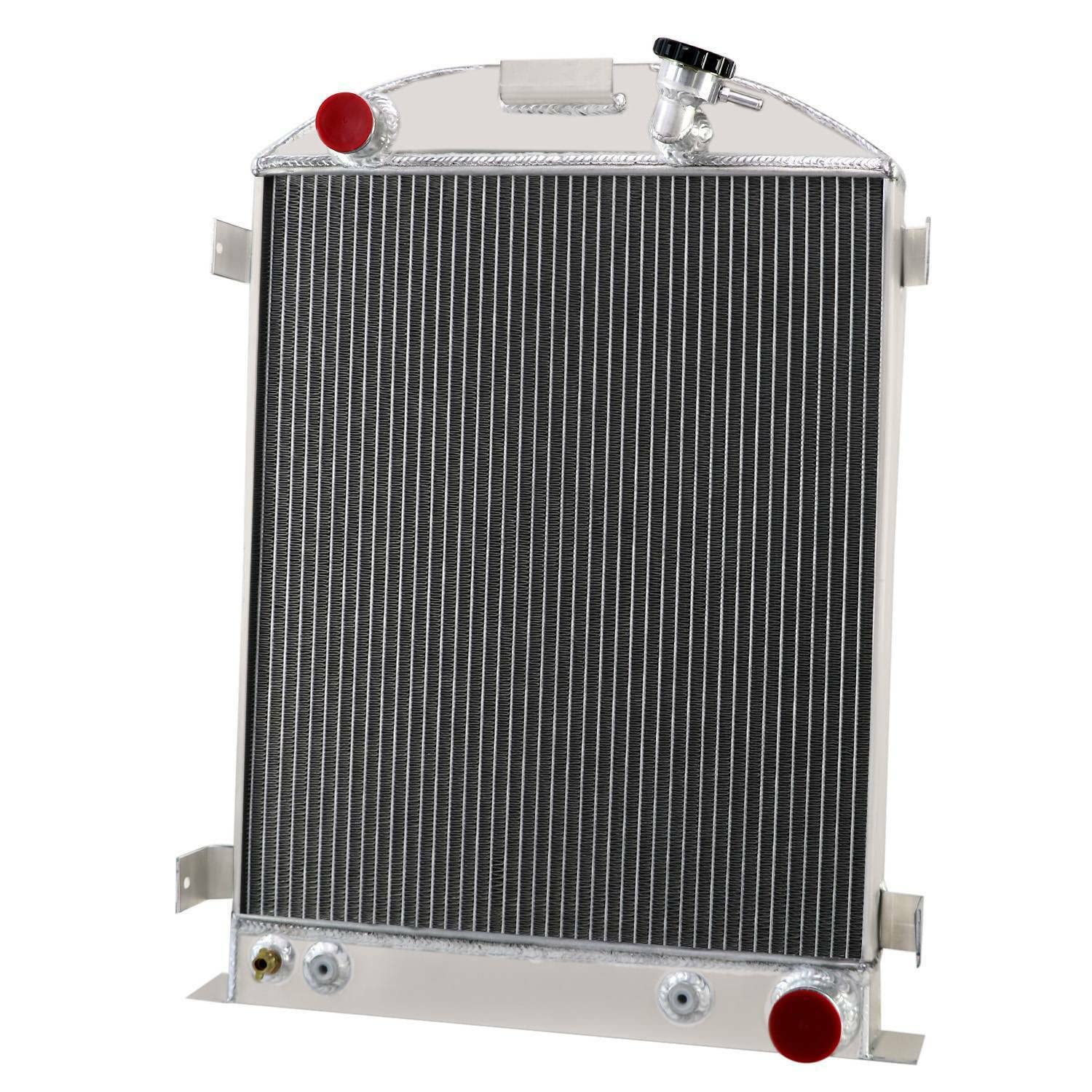 High-Performance 3-Row Aluminum Radiator for 1930-1931 Ford Model A & Hot Rod Chevy V8 - Includes 16