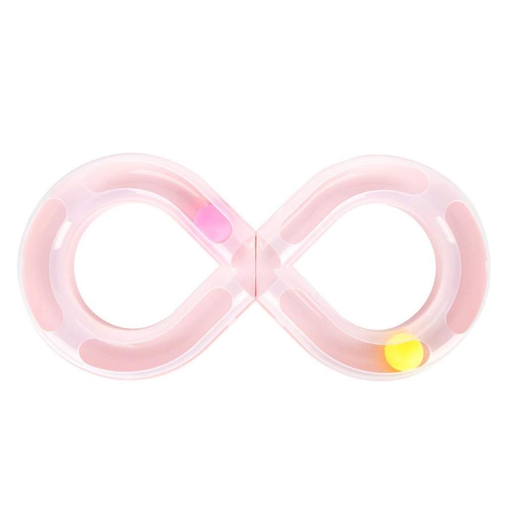 SLATIOM Cat Tray Toys - Interactive Figure 8 Shaped Track & Turntable for Kittens - Fun Pet Entertainment Supplies for Indoor Play & Mental Stimulation