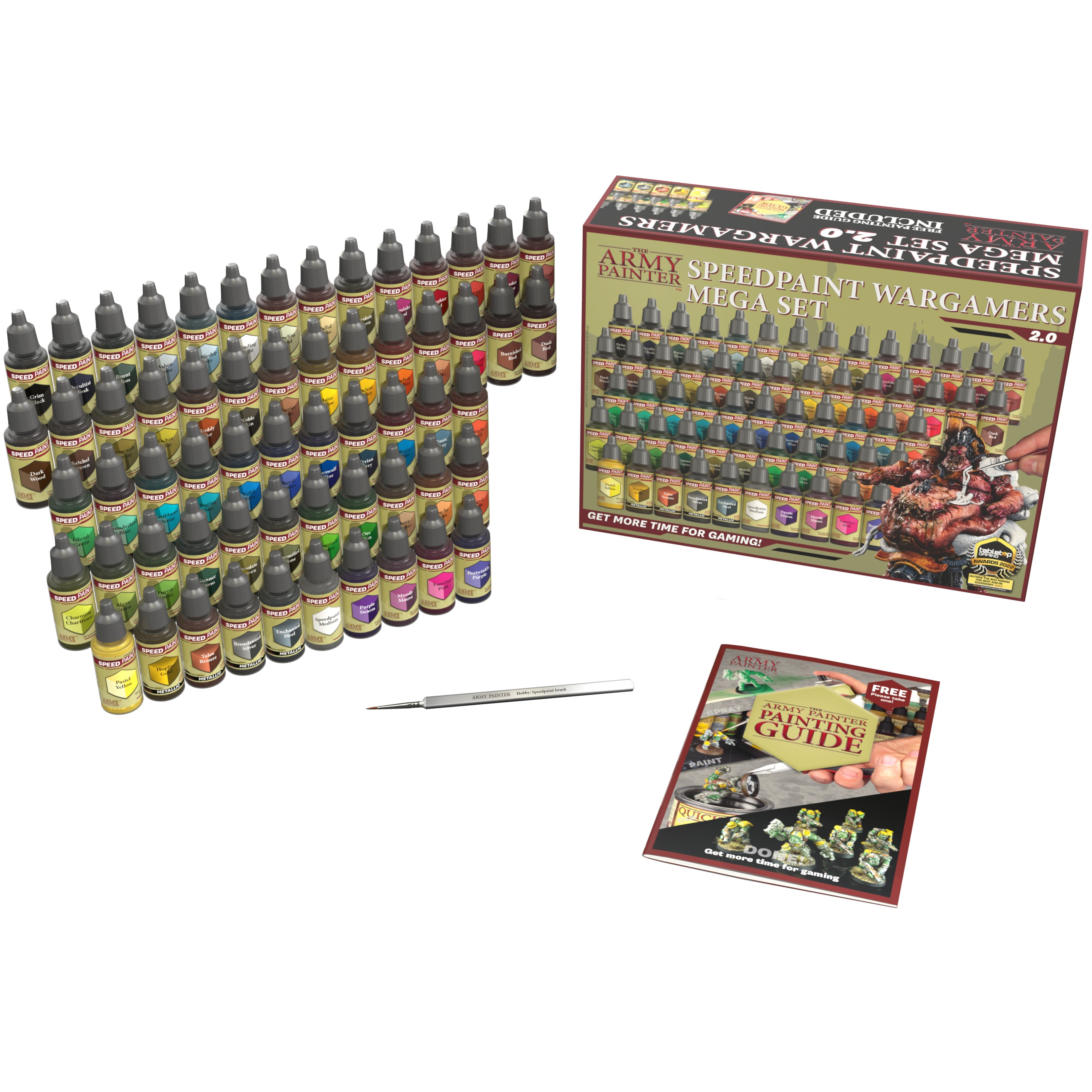 Speedpaint Wargamers Mega Paint Set 2.0 - 72 Premium Acrylic Paints for Miniature Painting - Perfect for Warhammer, D&D, and Tabletop Gaming Models
