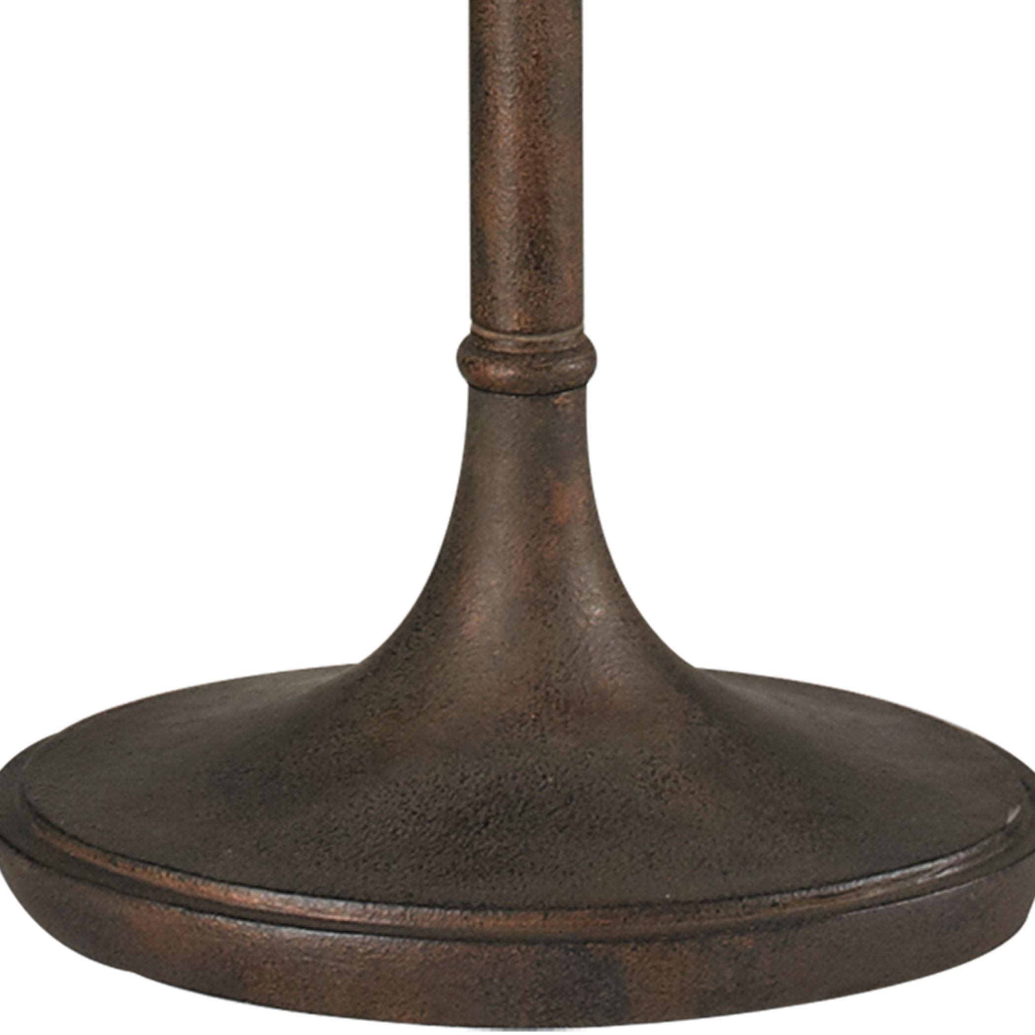 D2427-HUE-D Modern Floor Lamp in Burnished Bronze Finish - Perfect for Living Room, Bedroom, or Office Lighting Decor