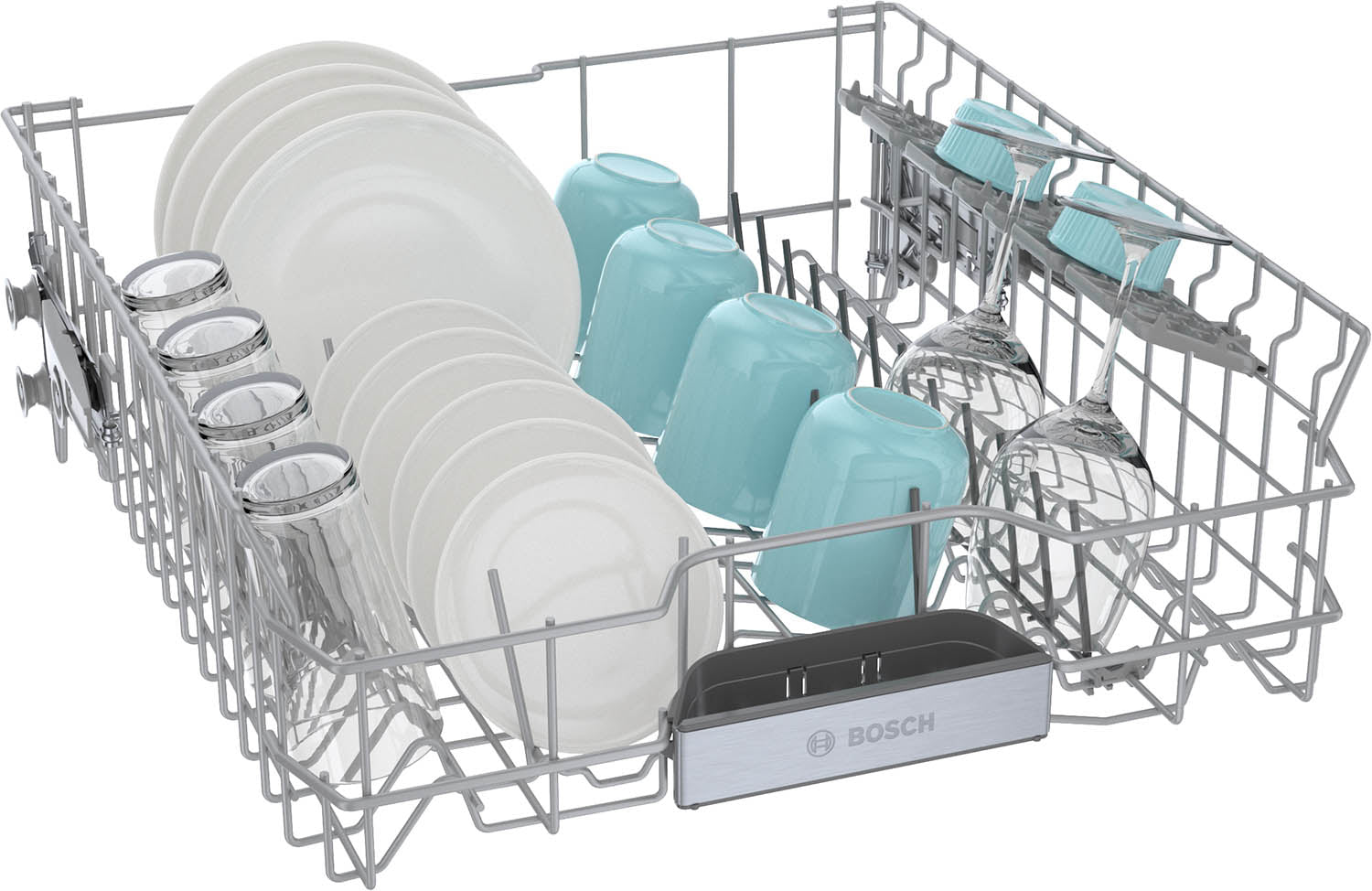 Bosch 800 Series 24 Inch Smart Dishwasher with Home Connect - Stainless Steel, Third Rack, SHP78CM4N | Ultra-Quiet 44 dBA | Perfect for Modern Kitchens & Large Families