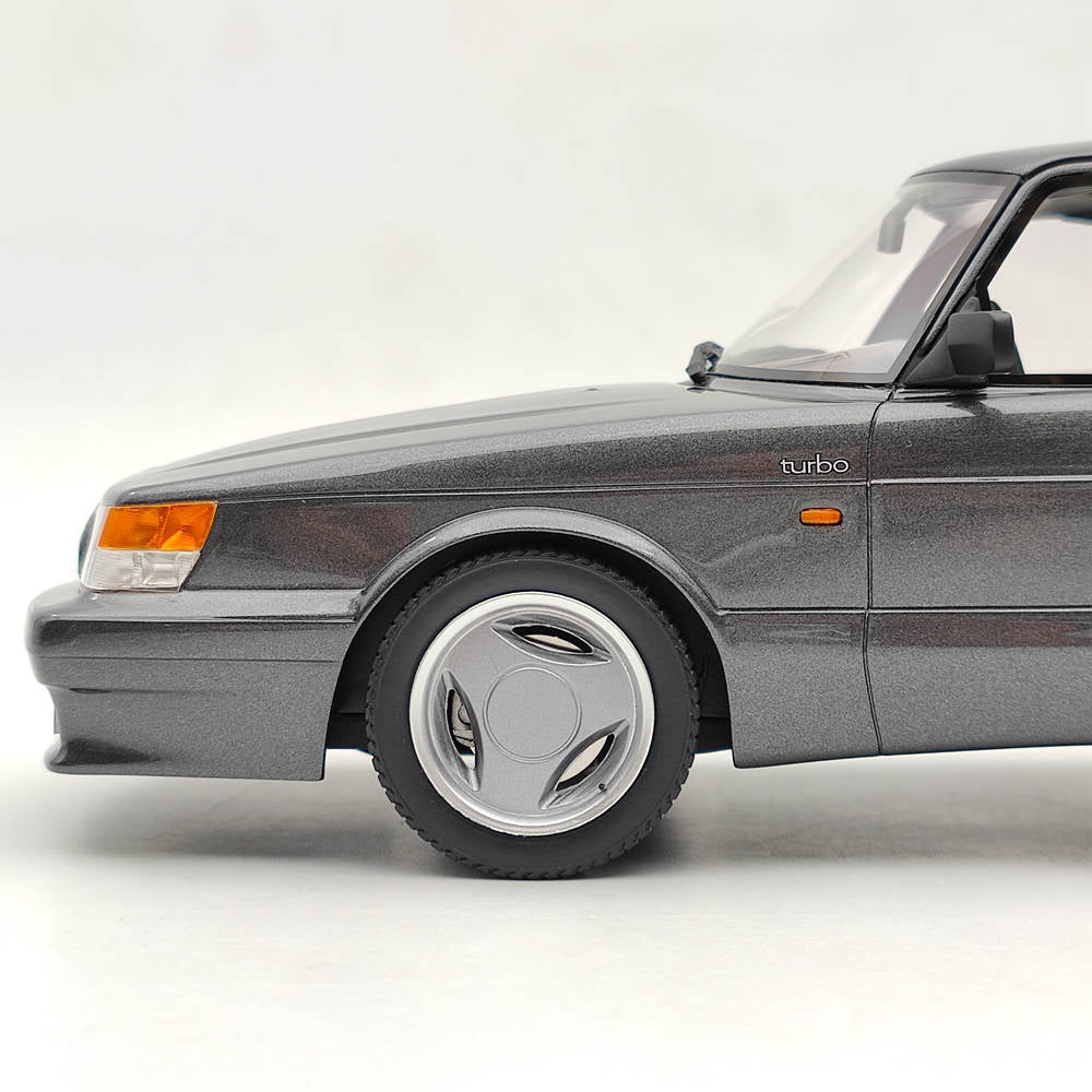 1/18 Scale Saab 900 Turbo T16 Airflow Grey Resin Model Car - DNA Collectibles DNA000113 - Perfect for Car Enthusiasts, Collectors & Home/Office Display