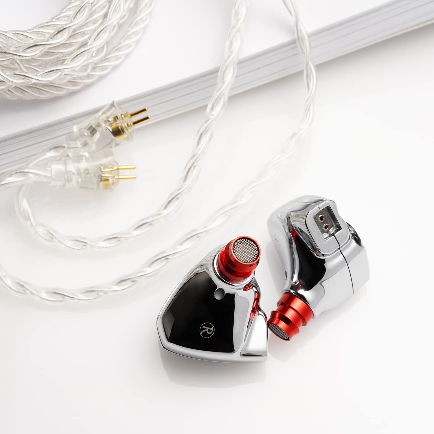 DUNU Titan S HiFi In-Ear Monitors with 11mm Dynamic Driver - Premium Sound Quality IEM Earphones (Silver) for Audiophiles, Music Lovers & Studio Monitoring