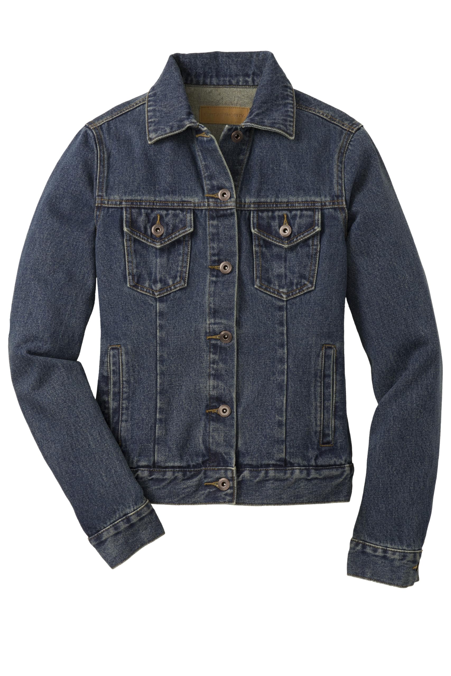 Port Authority Women's Denim Jacket L7620 - Stylish Casual Outerwear for Work, Travel & Everyday Wear