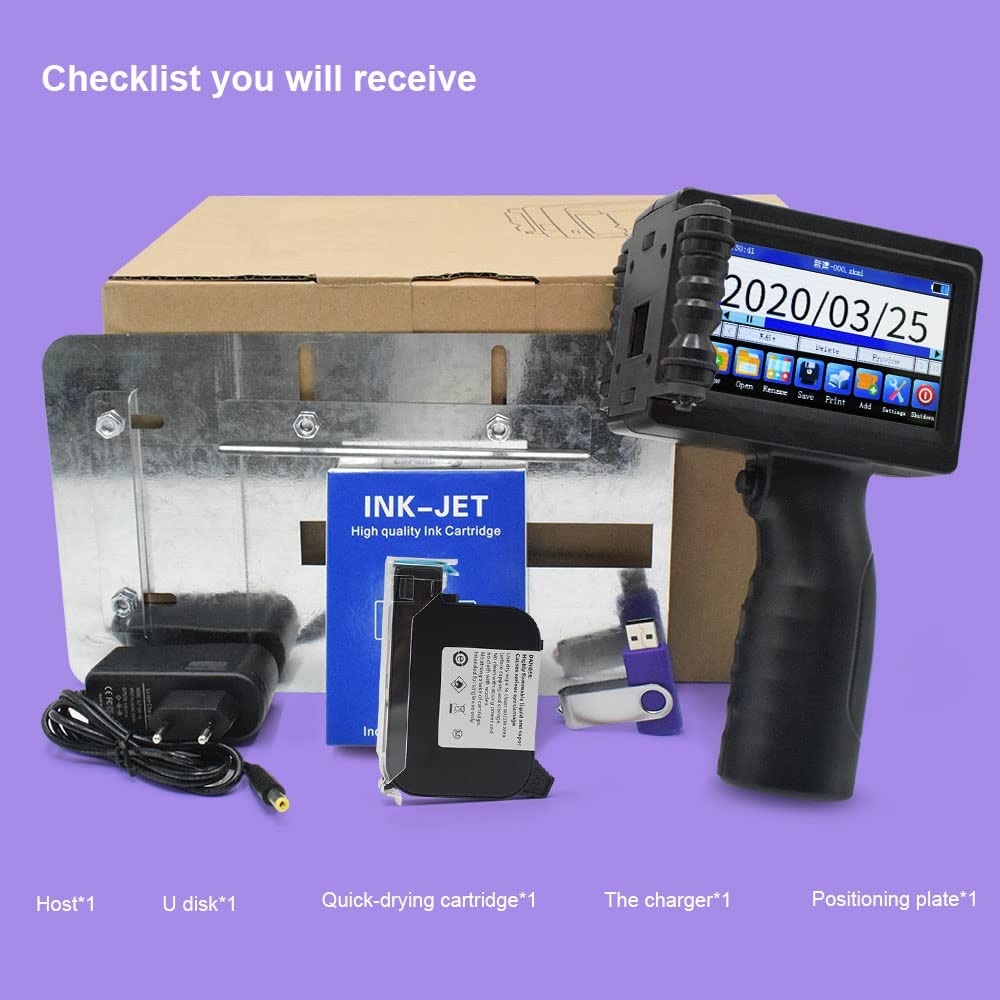 TOAUTO HP-003 Portable Smart Inkjet Printer with 3.7