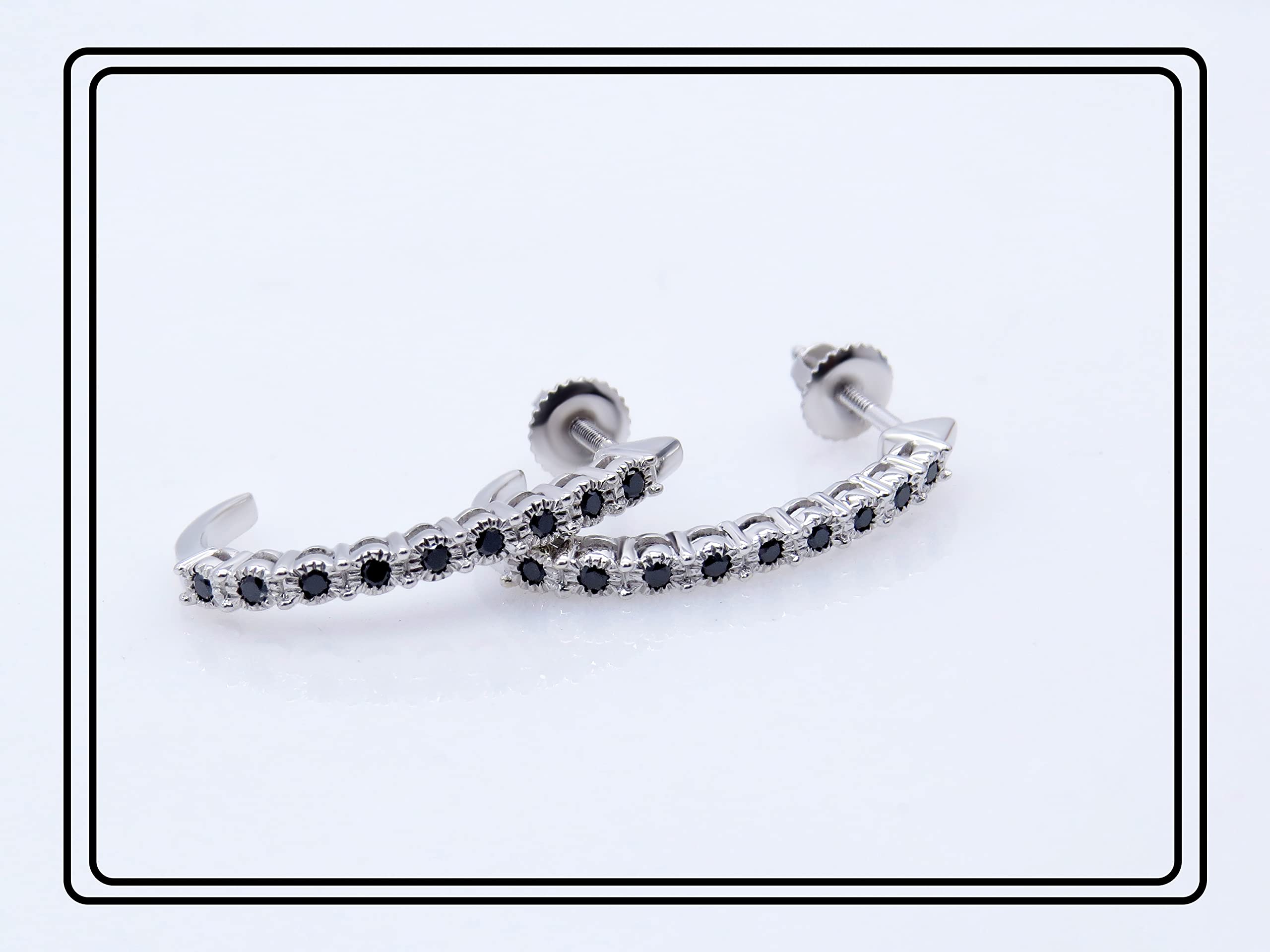 Dazzlingrock Collection 0.25 Carat (ctw) Sterling Silver Hoop Earrings for Women - 1/4 CT Diamond Simulated Studs - Perfect for Everyday Wear, Parties & Special Occasions