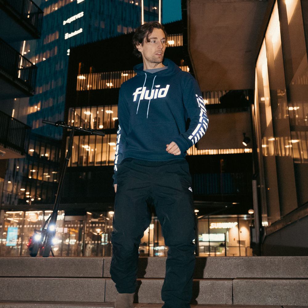 Premium Fluid Rider Hoodie for Men & Women - Soft & Comfortable Blue Pullover Sweatshirt - Perfect for Casual Wear, Gym, and Outdoor Activities