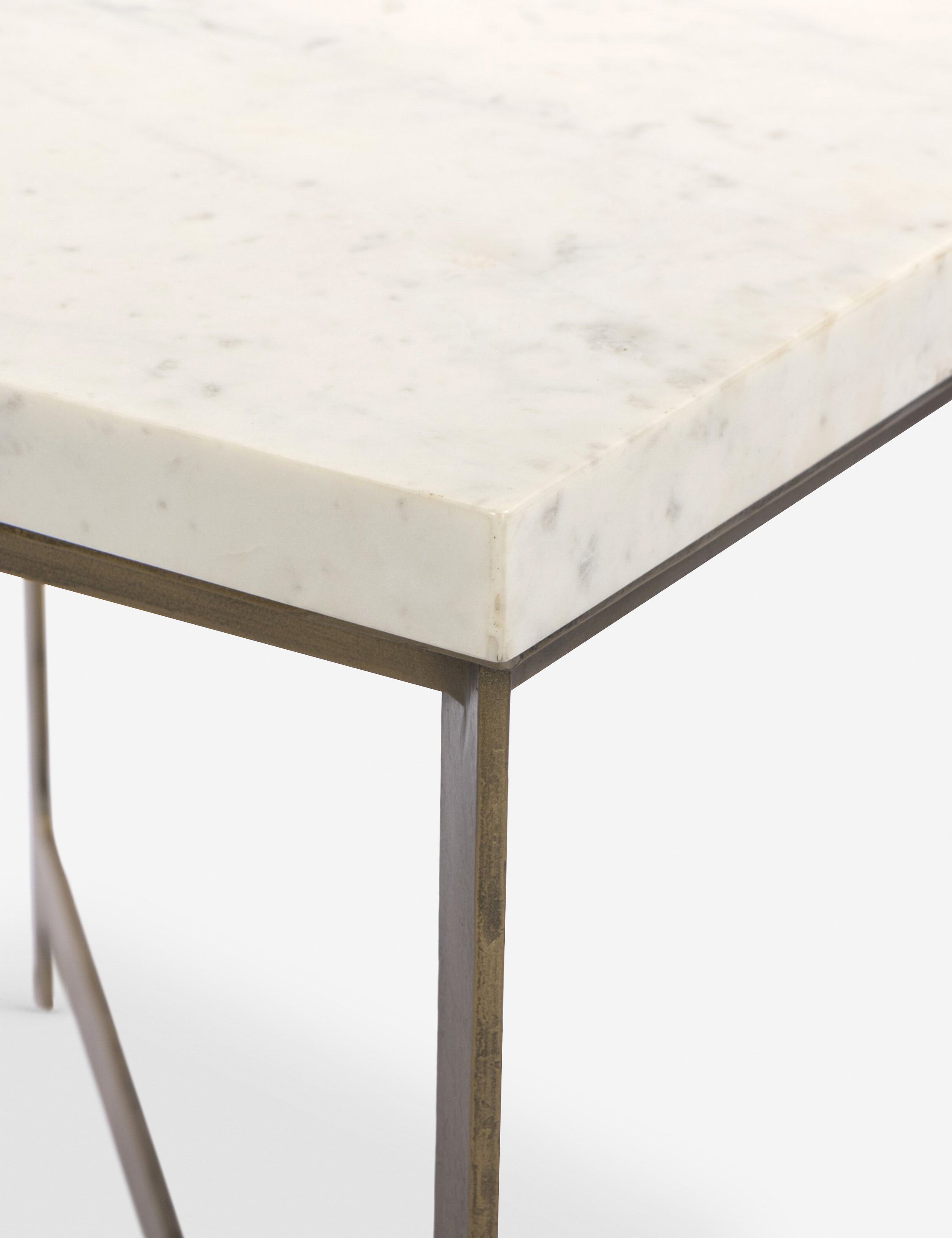 Breslin Side Table - Modern Nightstand with Storage Shelf for Bedroom, Living Room & Office - Compact End Table with Sturdy Metal Frame
