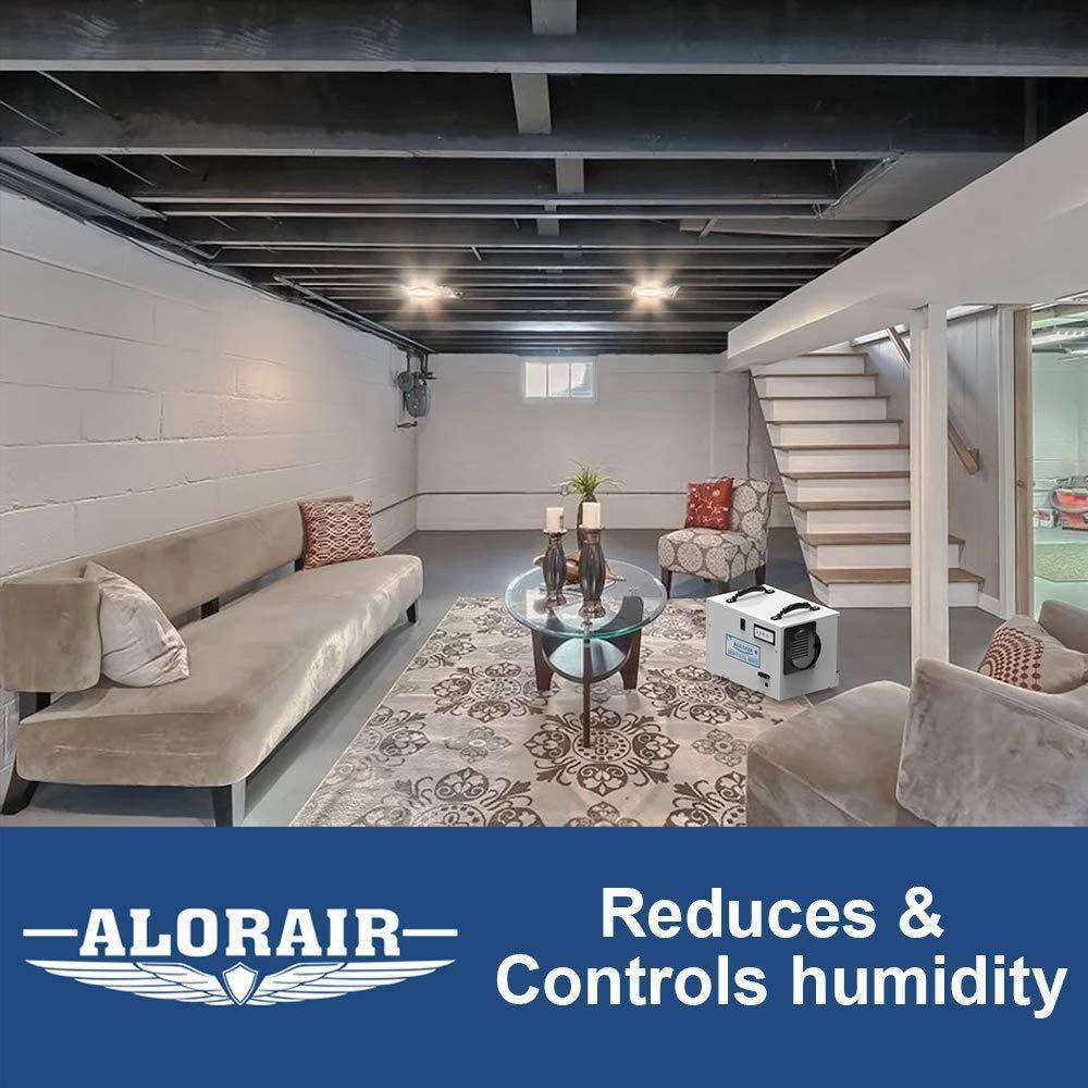 AlorAir HD55 Sentinel 55-Pint Crawl Space Dehumidifier with HGV Defrost & Remote Monitoring - Ideal for Basements, Garages, and Storage Areas