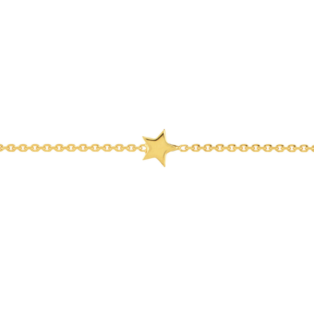 14K Gold Mini Star Adjustable Anklet - Dainty Ankle Bracelet for Women, Trendy Layering Jewelry for Everyday Wear & Special Occasions